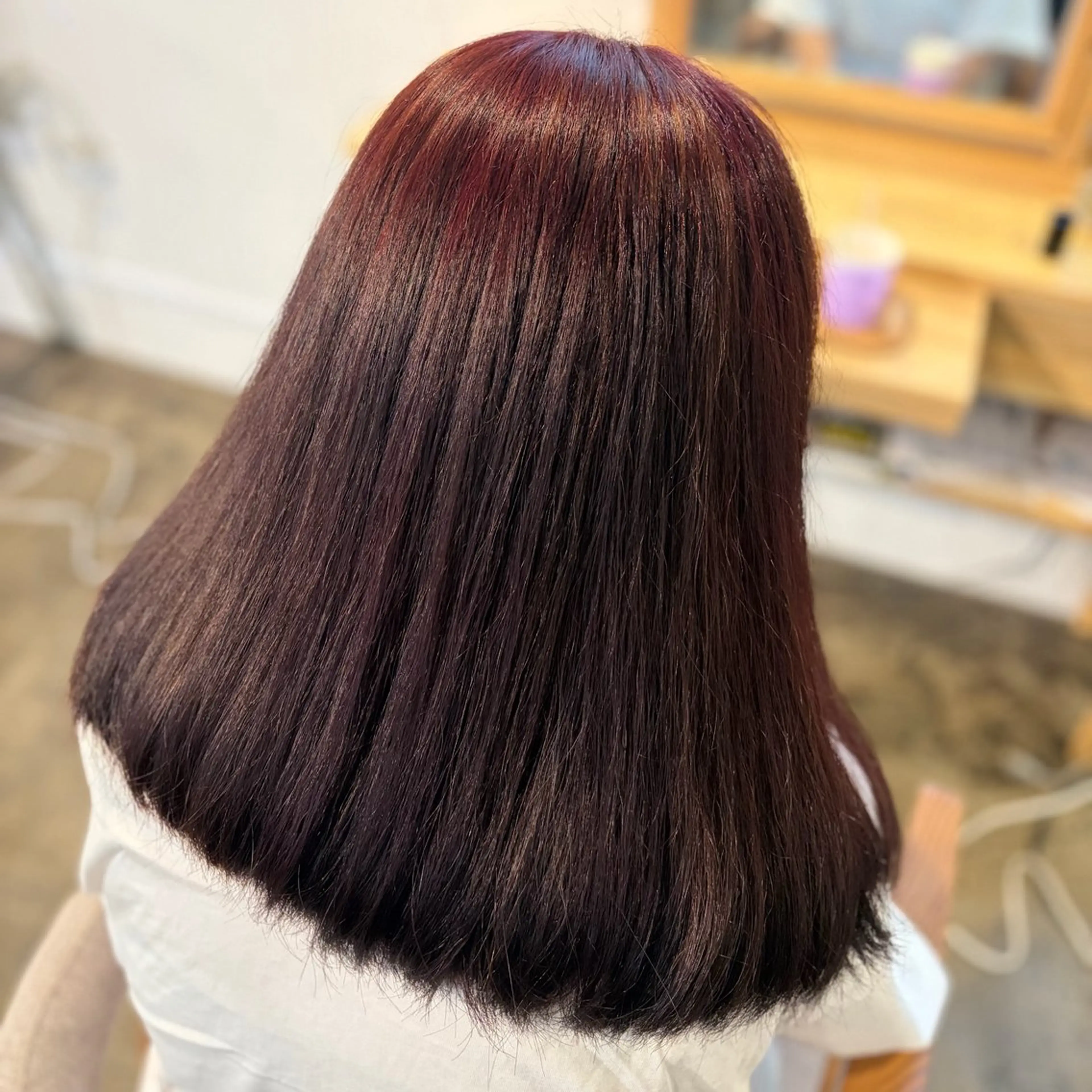 カラー ボルドーカラー レッドカラー ヘアカラー 🩵marina🩵 ~fan fun~のヘアスタイル