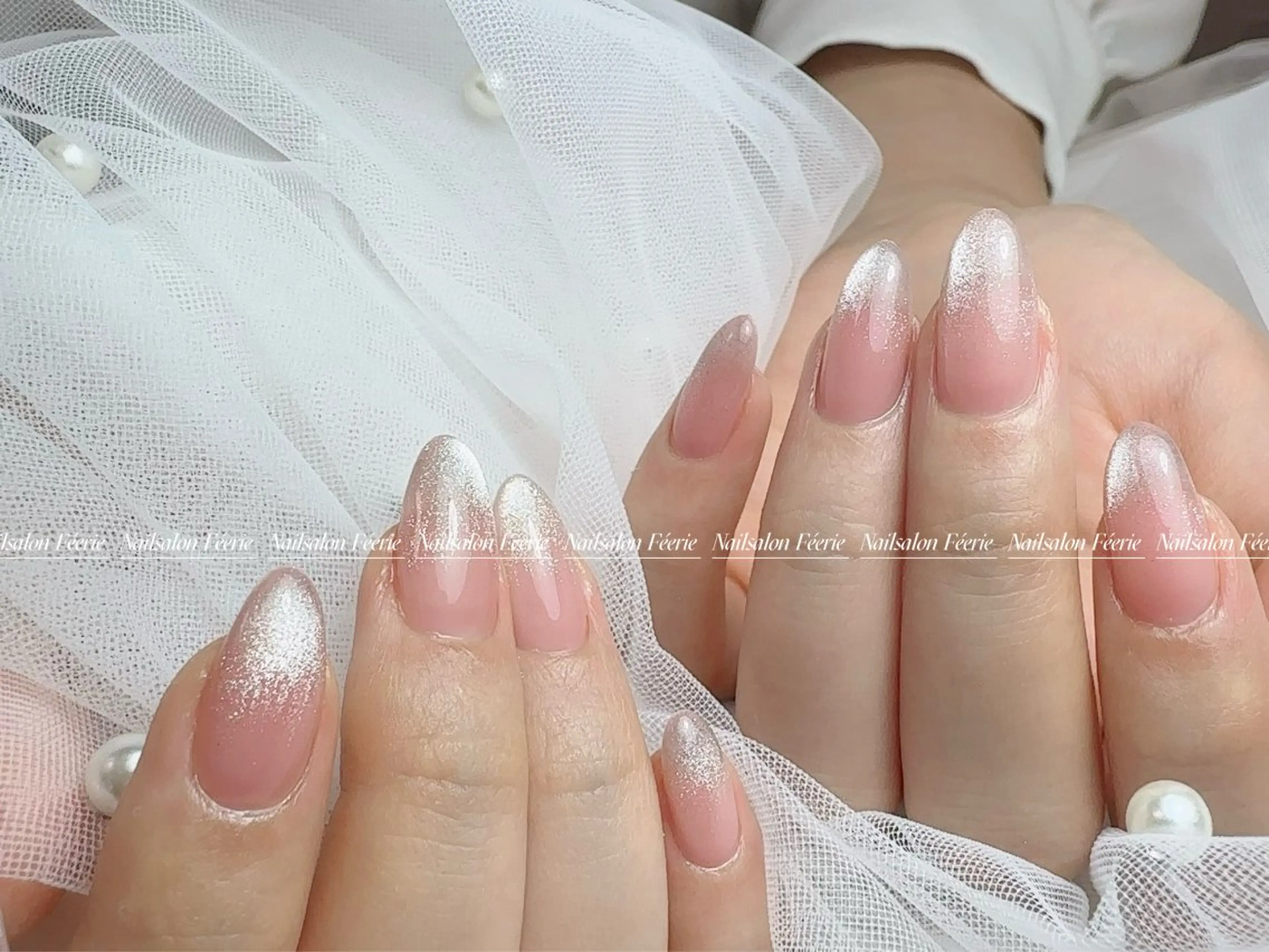 ネイル 成人式 長さ出し フットネイル フレンチネイル ジェルネイル ハンドネイル ハンドケア nail salon Feerieのネイルデザイン