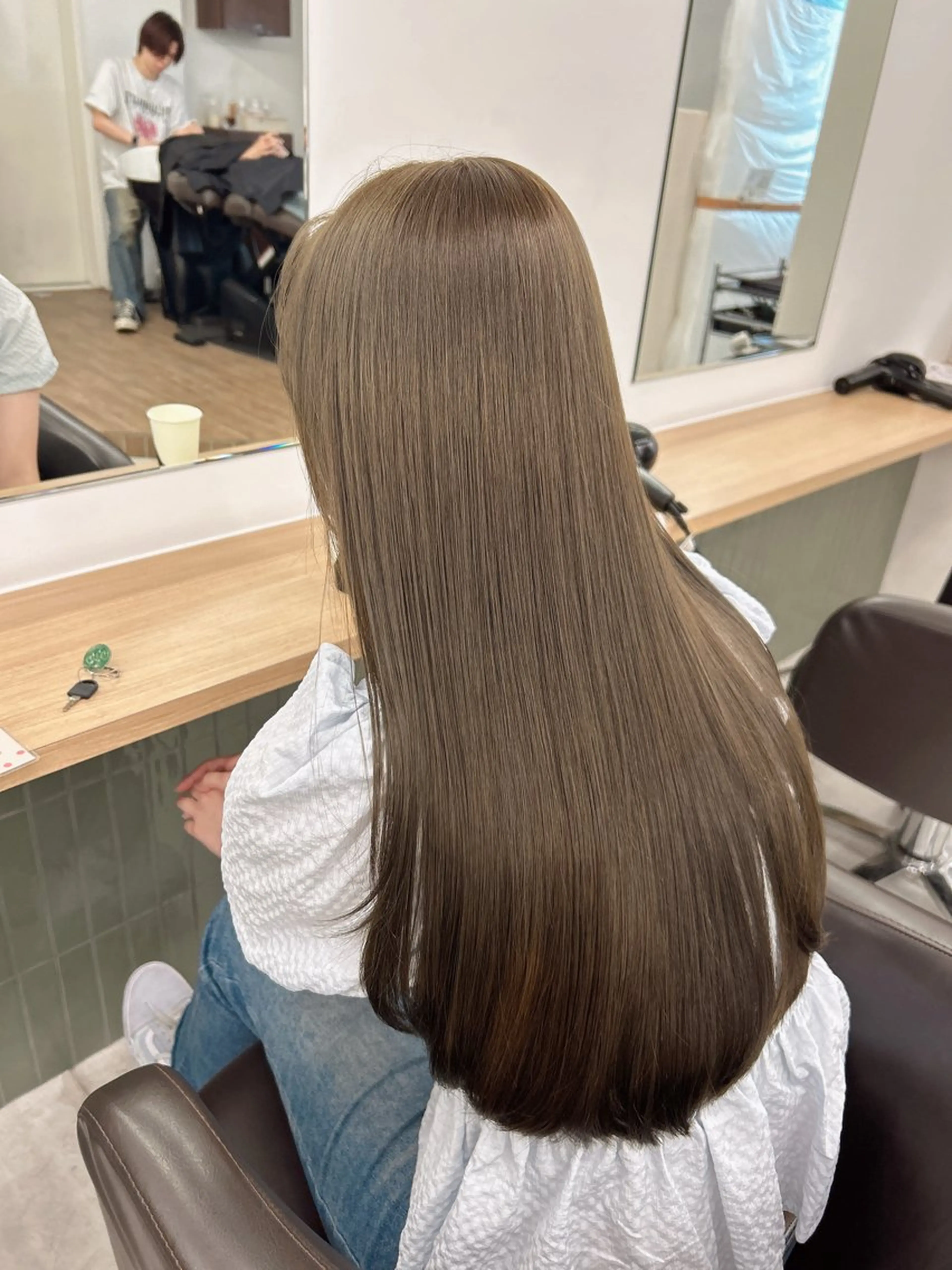 ロング カラー ヘアアレンジ 透明感カラー 顔まわりレイヤー レイヤーカット 【代表】 たき〜のヘアスタイル