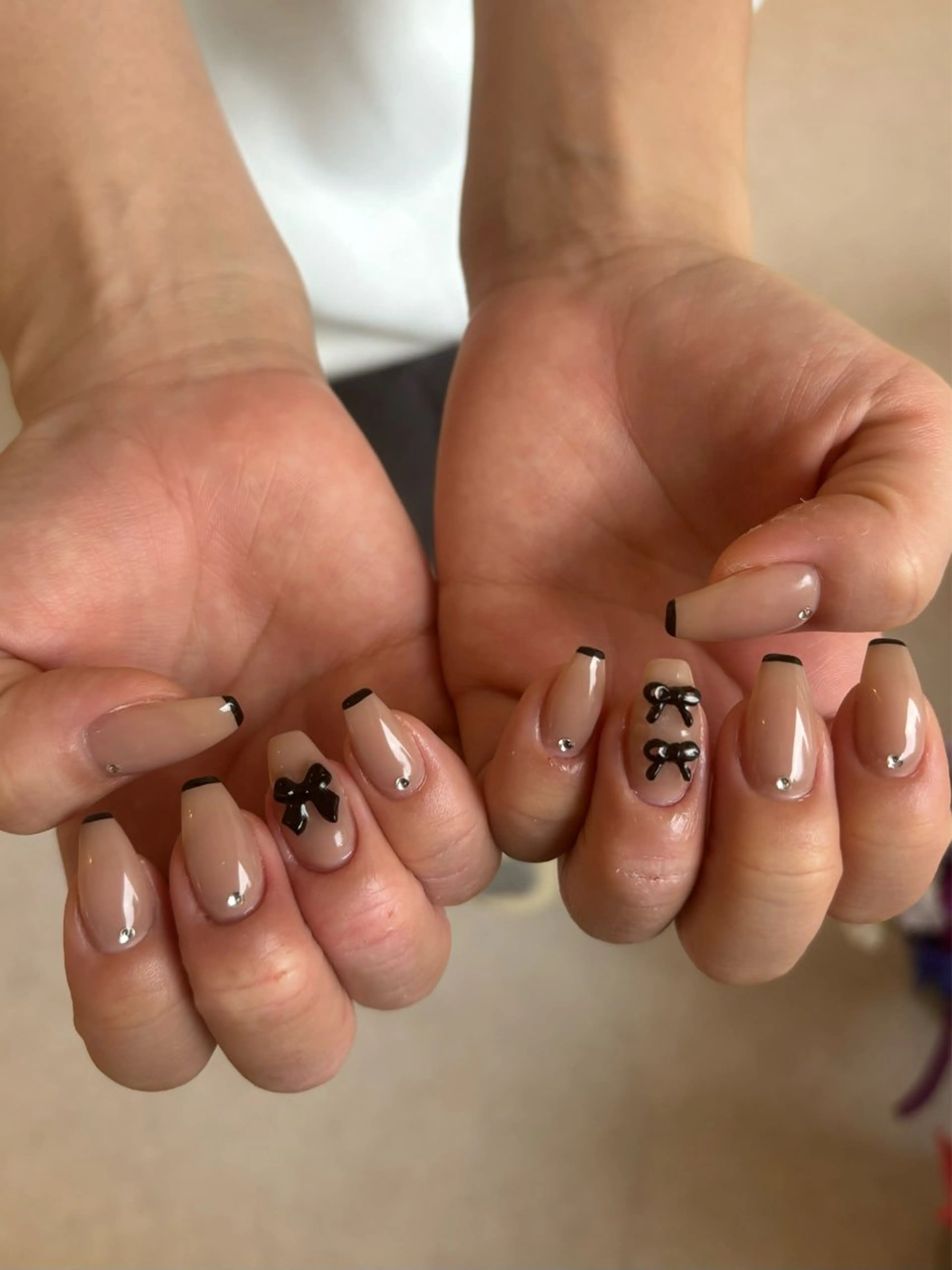 ネイル ブラウン ハンドネイル Hanana Nail Hanaのネイルデザイン