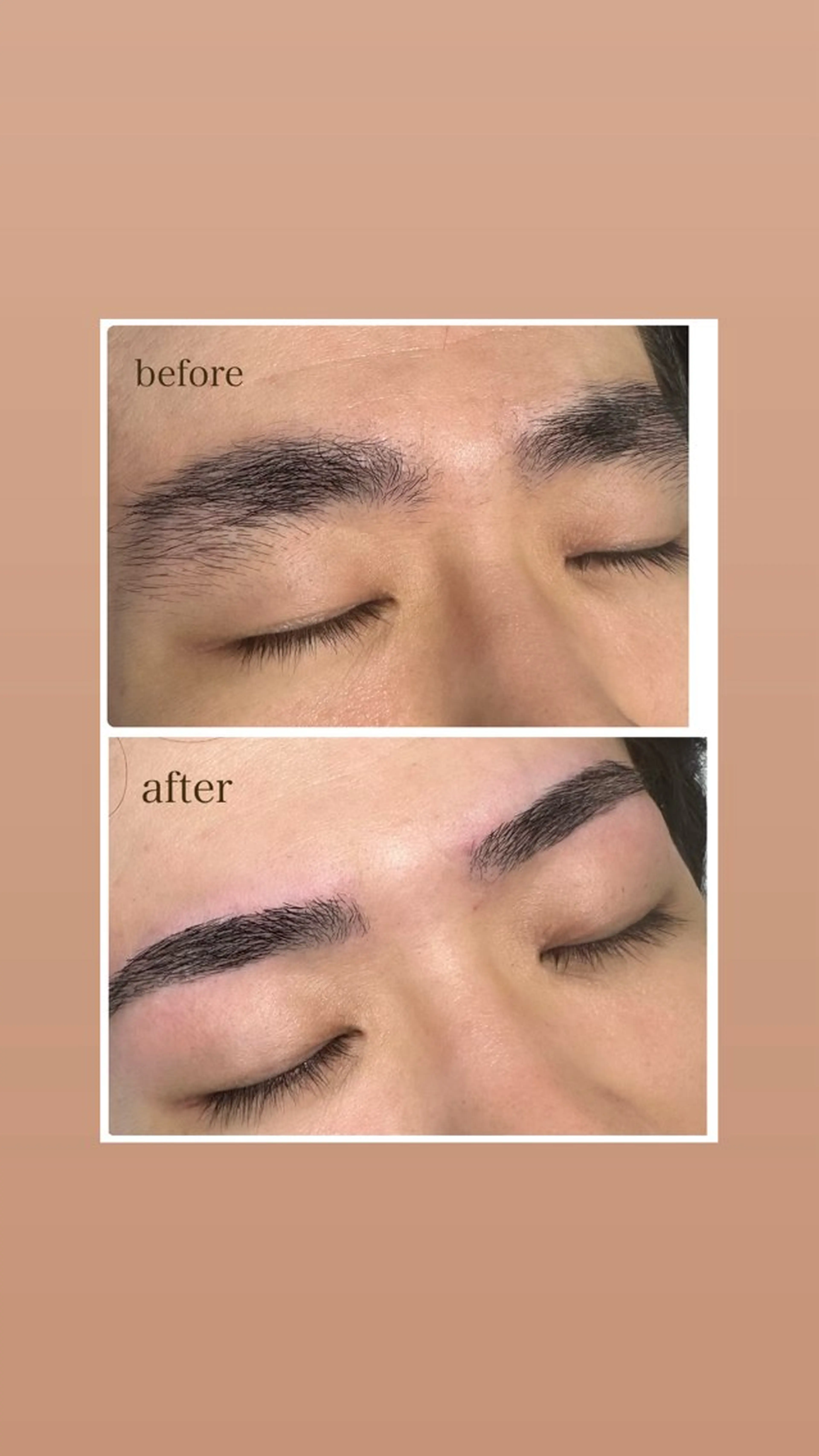 アイブロウ 眉カラー ハリウッドブロウリフト メンズアイブロウ マツエク アモロッソ 🐻Miiのマツエク・マツパデザイン
