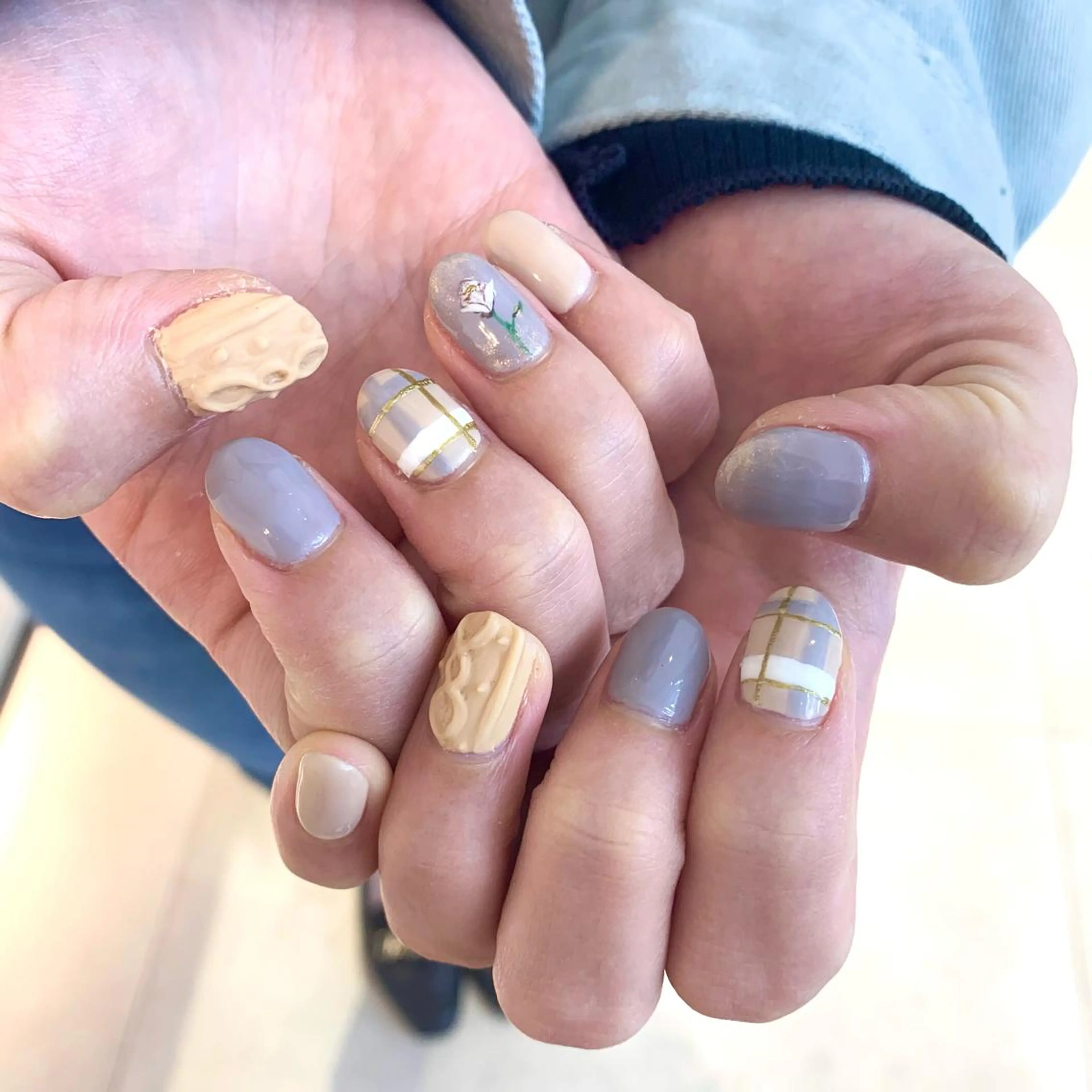 ネイル マットネイル ハンドネイル Kureha/ネイル トレンドヘアのマツエク・マツパデザイン