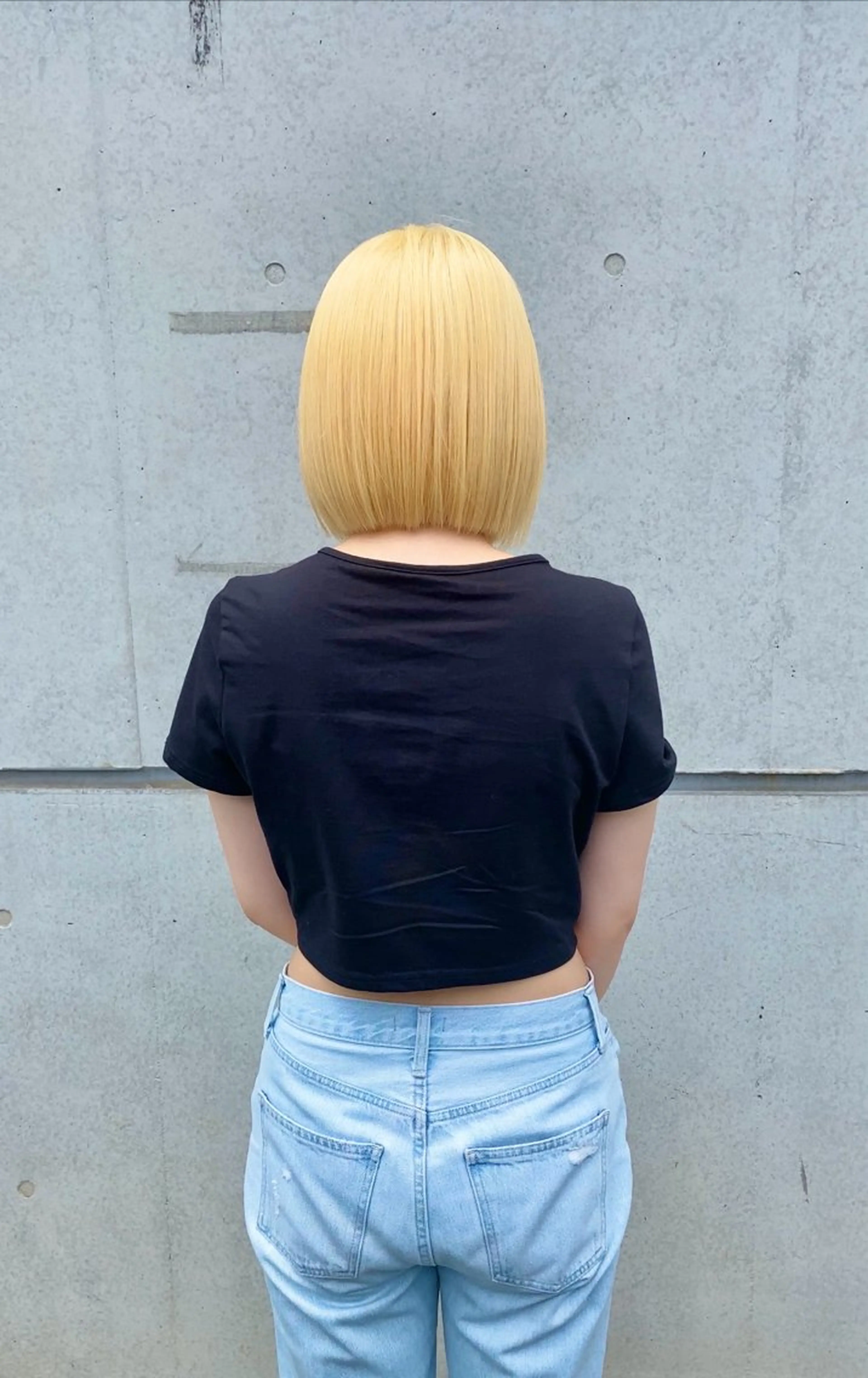 ミディアム カラー ブリーチ 抜きっぱなしブロンド ブロンド ✨原宿ハイトーン ブリーチ職人菊池のヘアスタイル