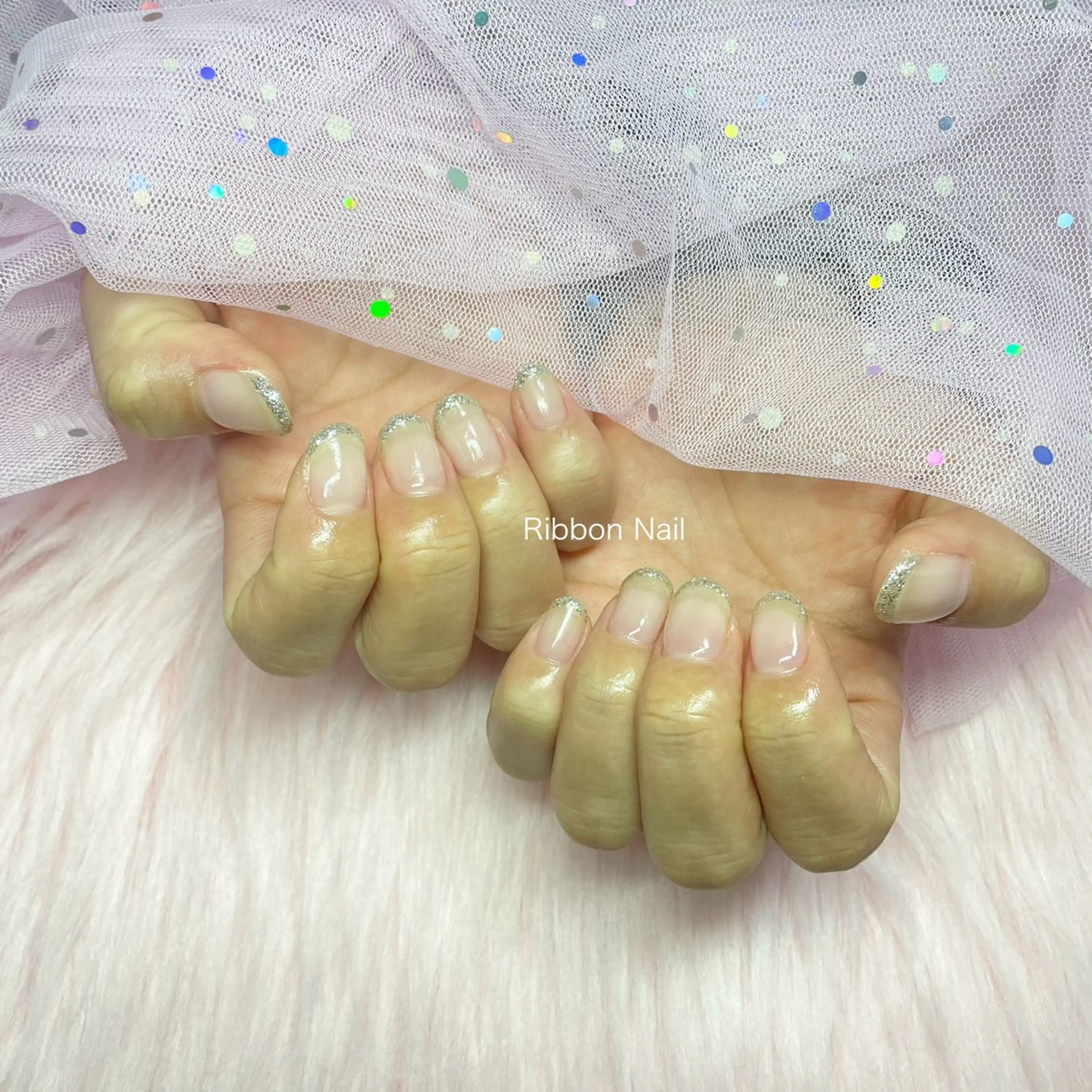 ネイル ラメ(グリッター) ワンカラーネイル Nail Ambra 小山のネイルデザイン