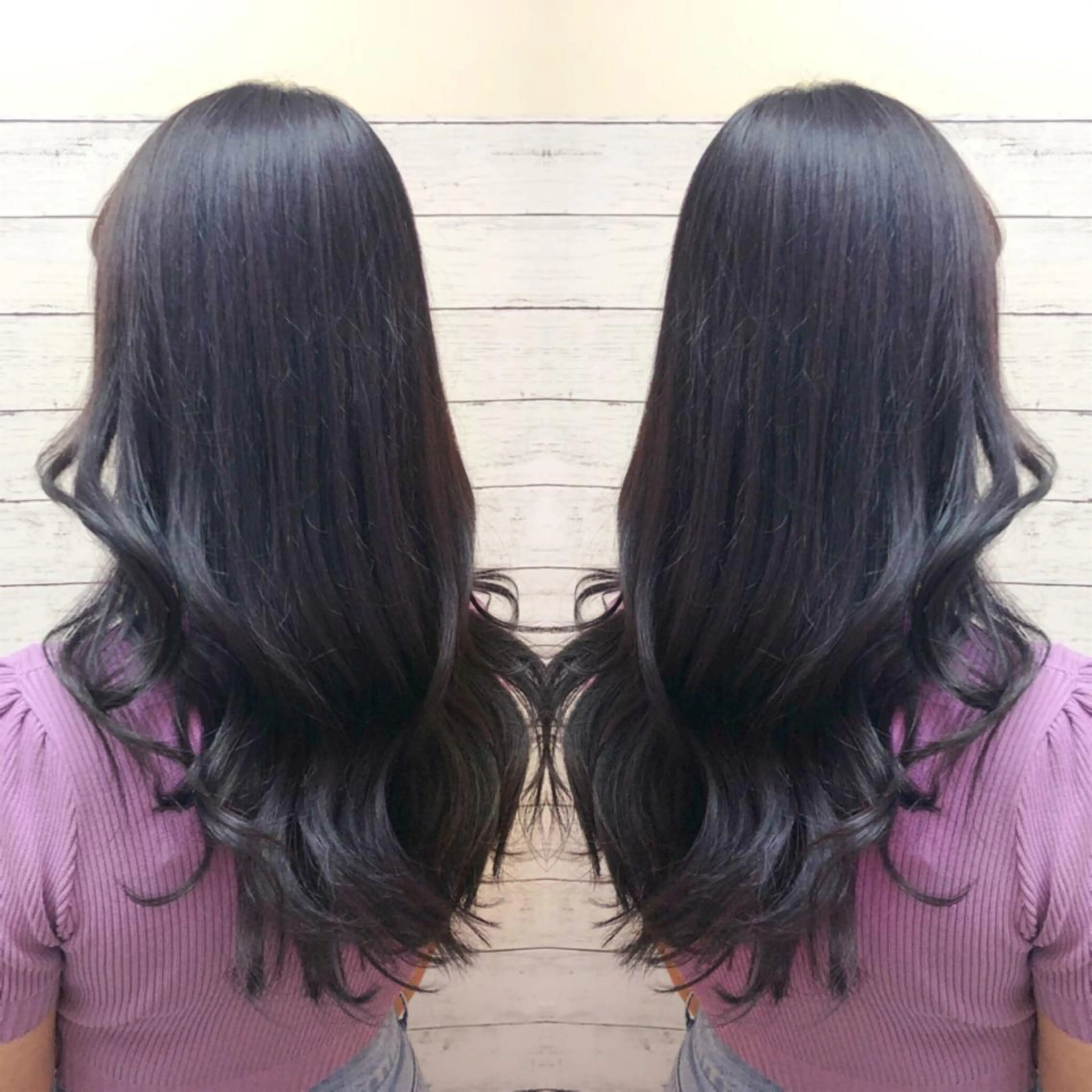 🍀王道セット 🍀韓国風🇰🇷ワンホン🇨🇳カット&カラー &トリートメント【コテ巻き付き】[初回・再来]の写真