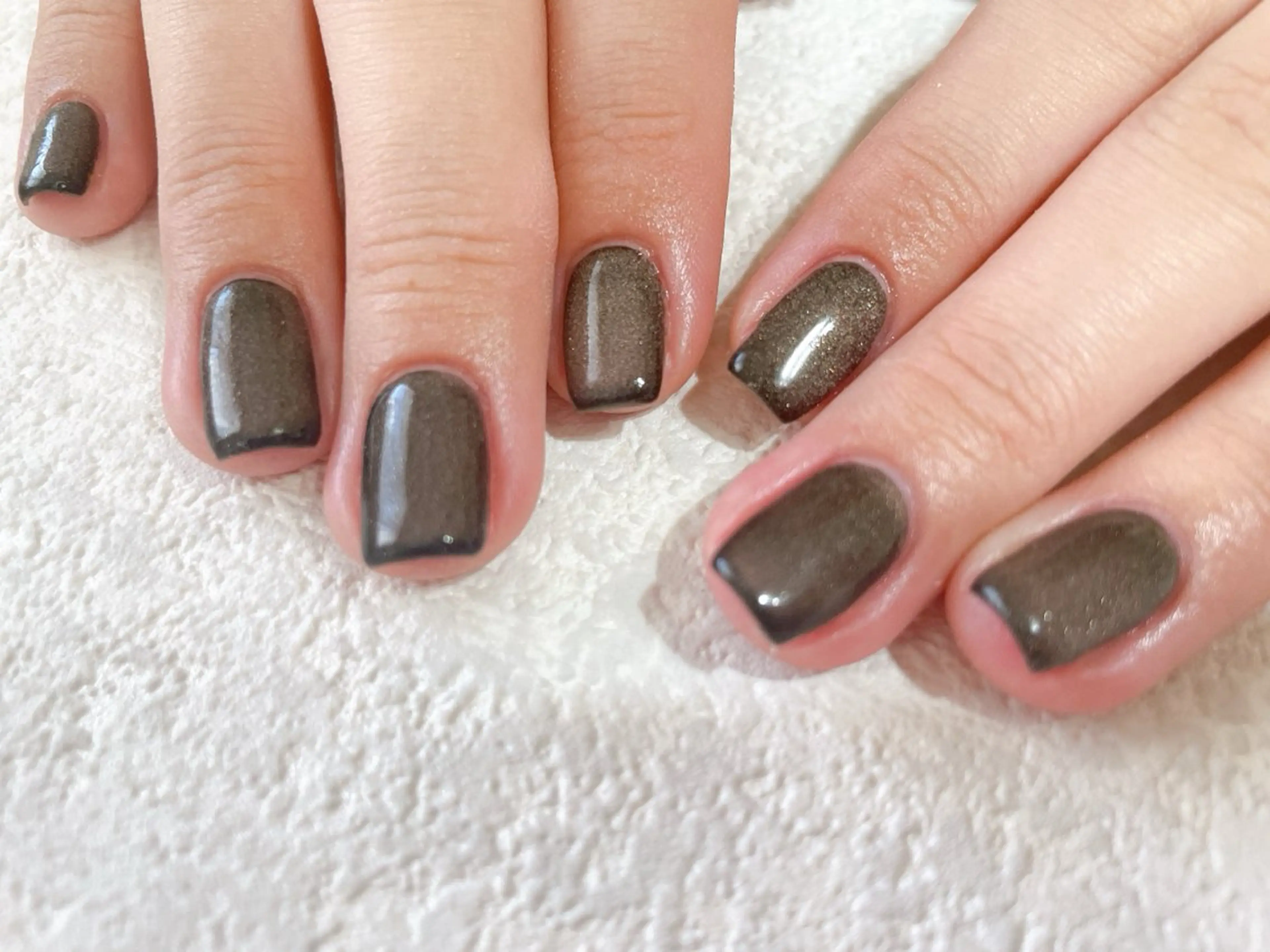 ネイル ジェルネイル 韓国ネイル マグネットネイル パラジェル 冬ネイル kikinail 溝の口のネイルデザイン