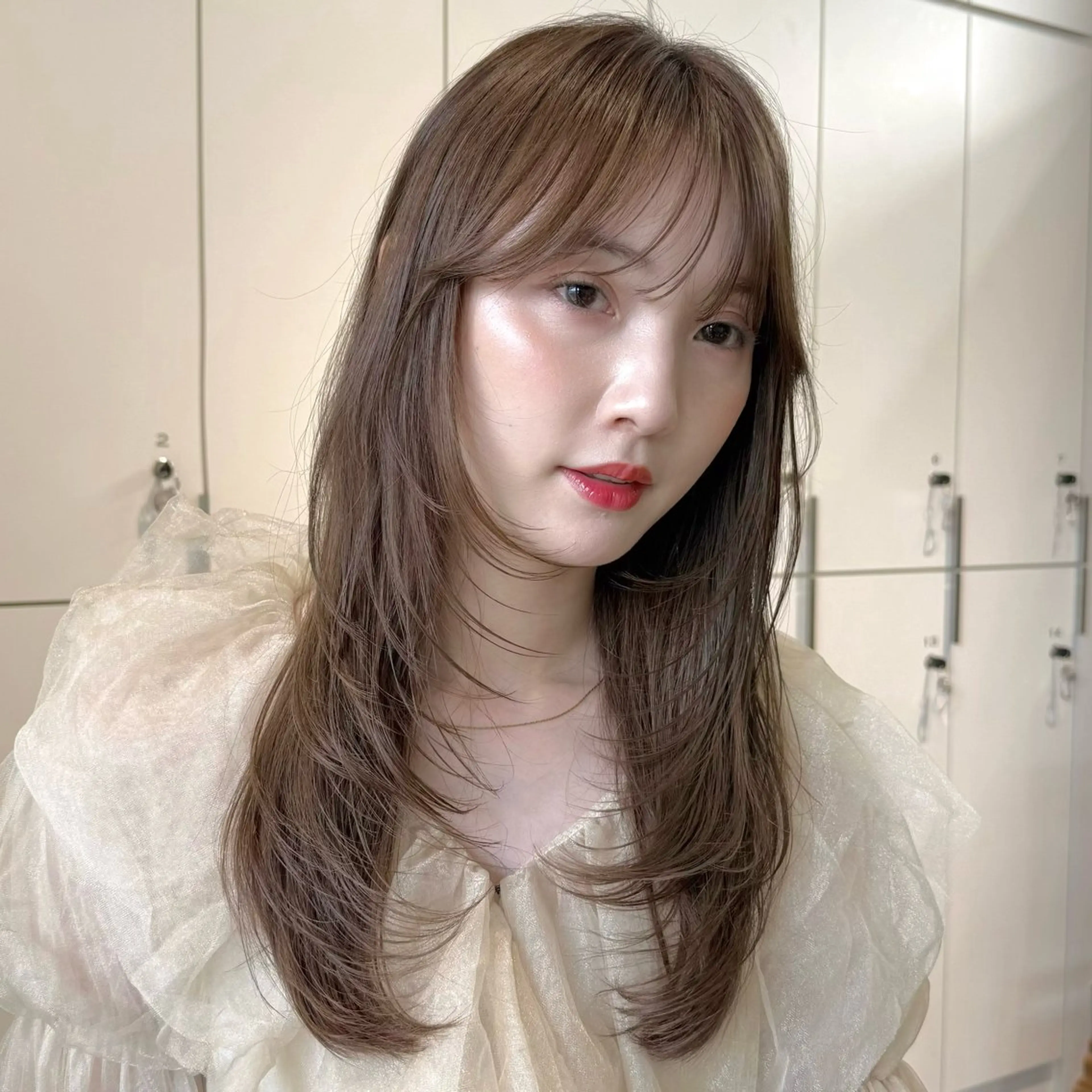 ロング レイヤーカット ロング カット ヘアカラー トリートメント レイヤー/艶カラー /パーマ💚千琴のヘアスタイル