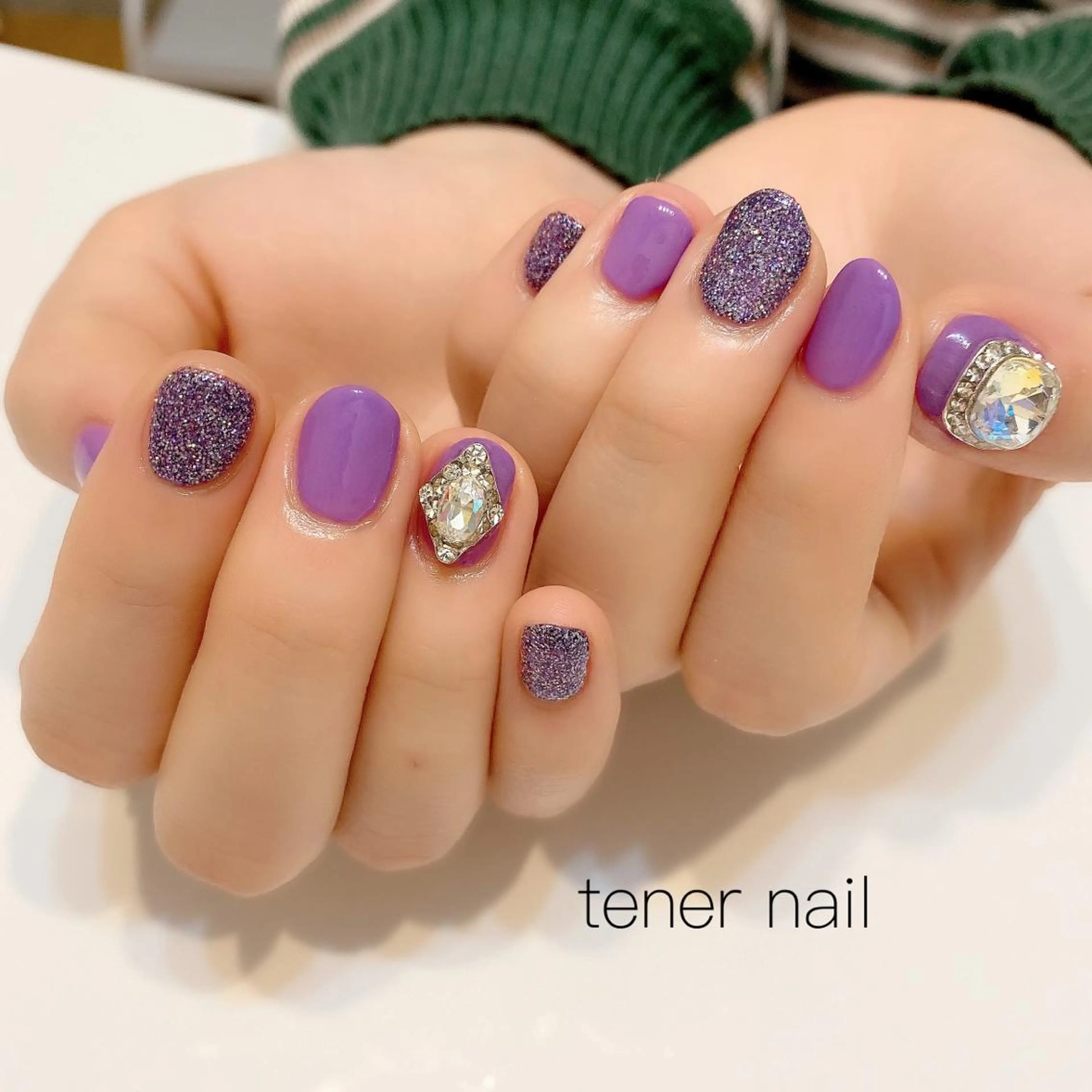 ネイル アートネイル ワンカラーネイル テネルネイル tener nailのネイルデザイン