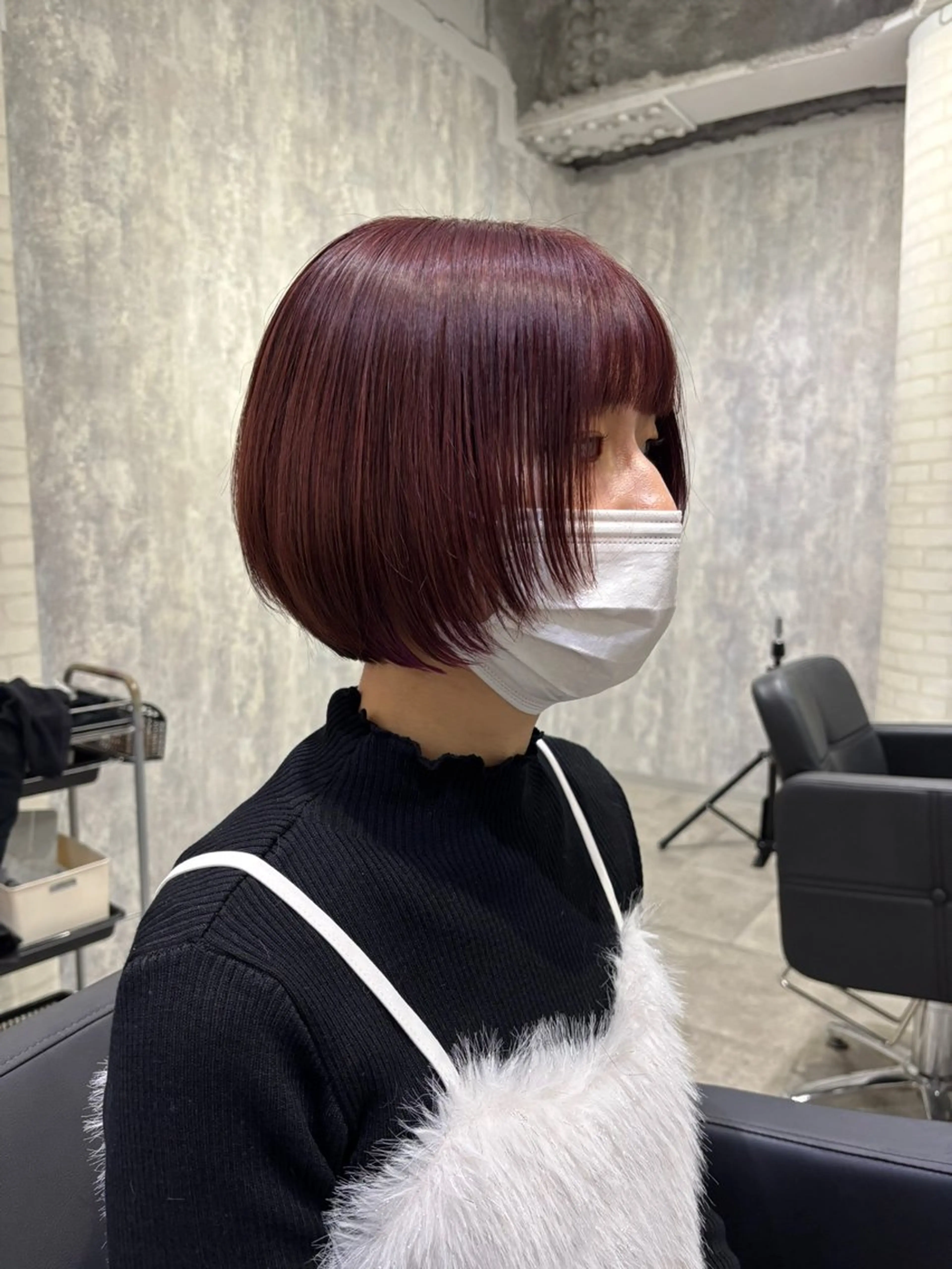 ショート カラー ヘアアレンジ カット ヘアカラー keiベージュ /透明感カラー/博多のヘアスタイル