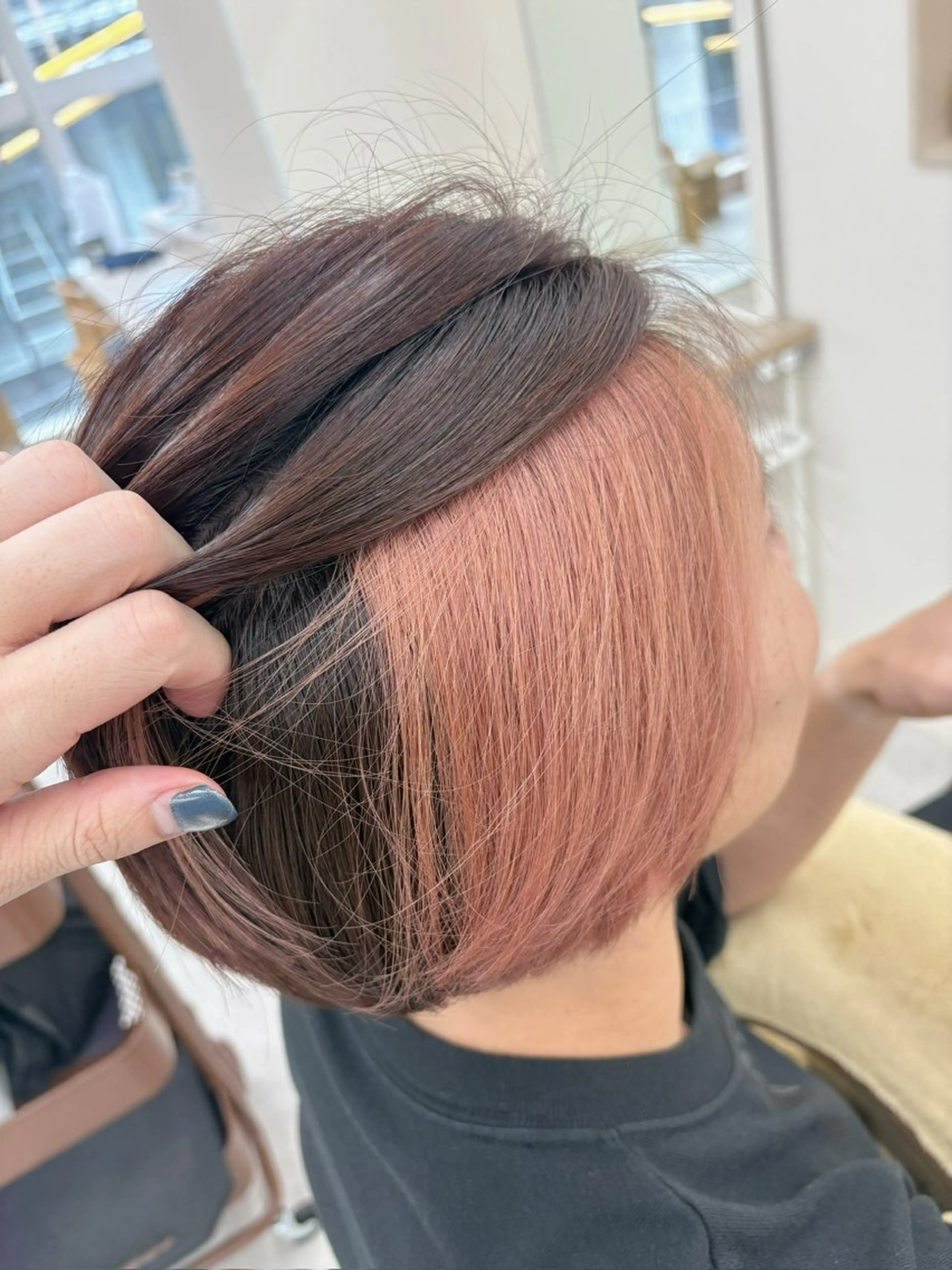 カラー メンズ ヘアカラー NaVIユウジ 透明感カラーのヘアスタイル