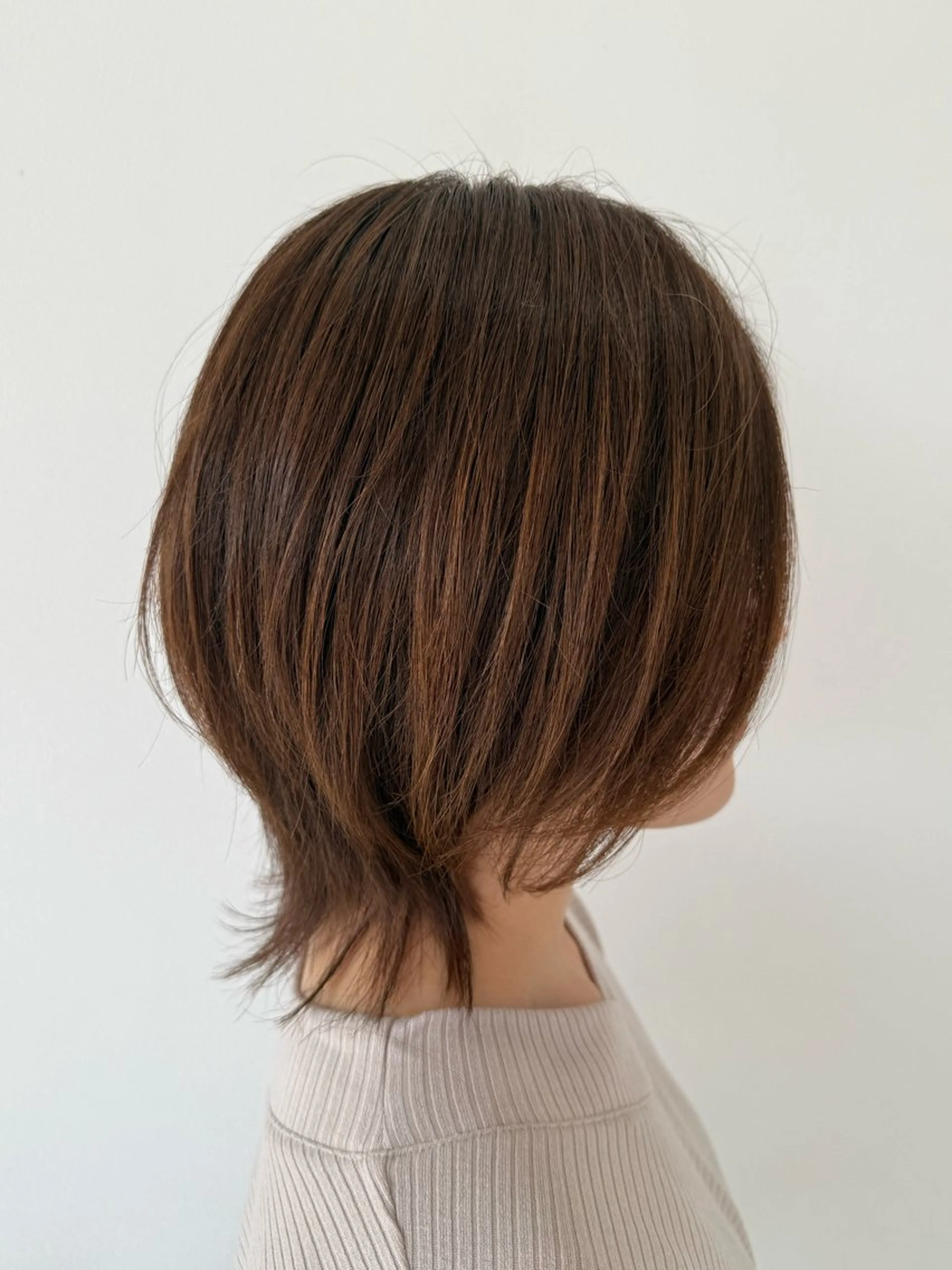 ミディアム ボブ レイヤーカット CREAPY 高嶋　拓也のヘアスタイル