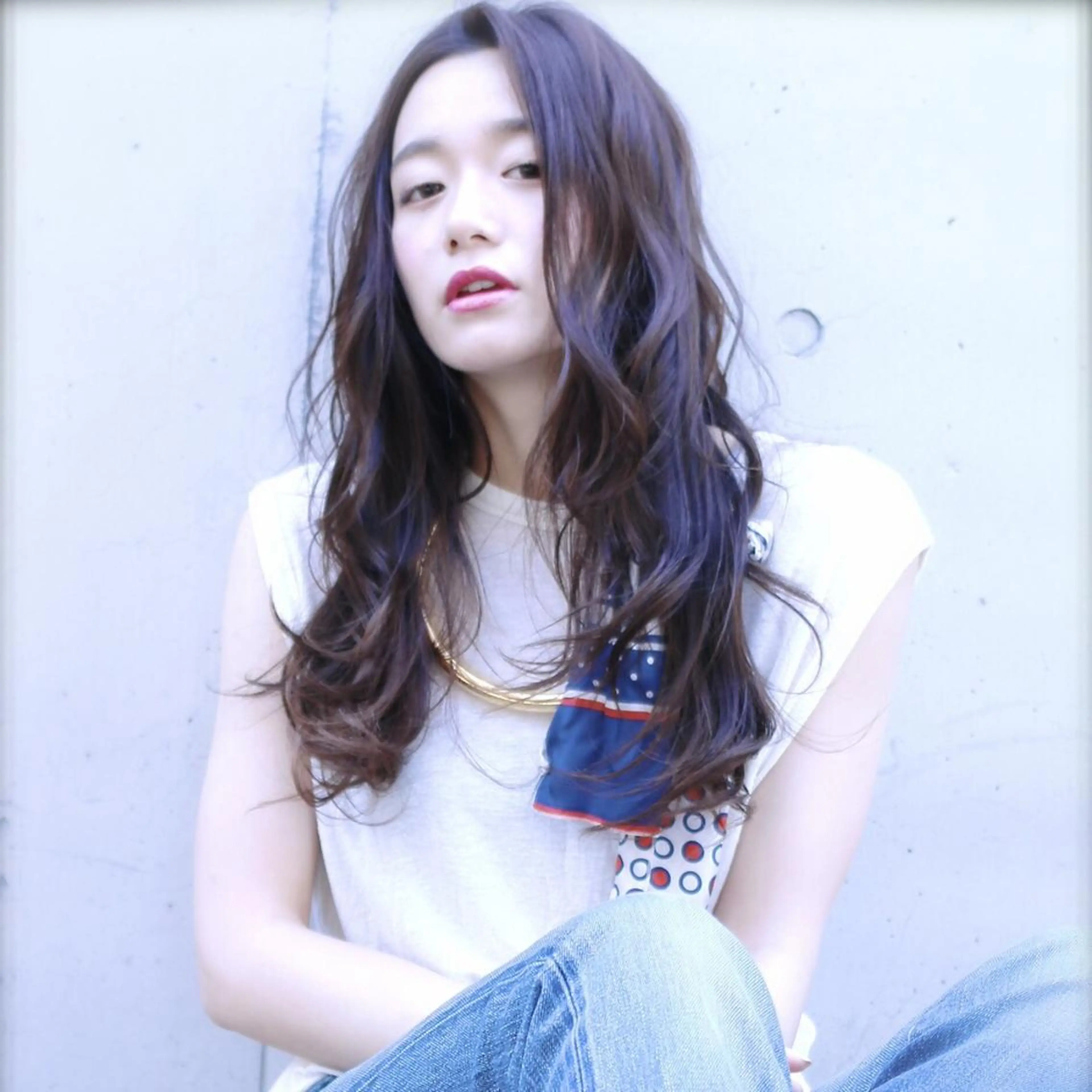 ロング カラー パーマ 💈LuTa💈_ 公式_NewOpenのヘアスタイル