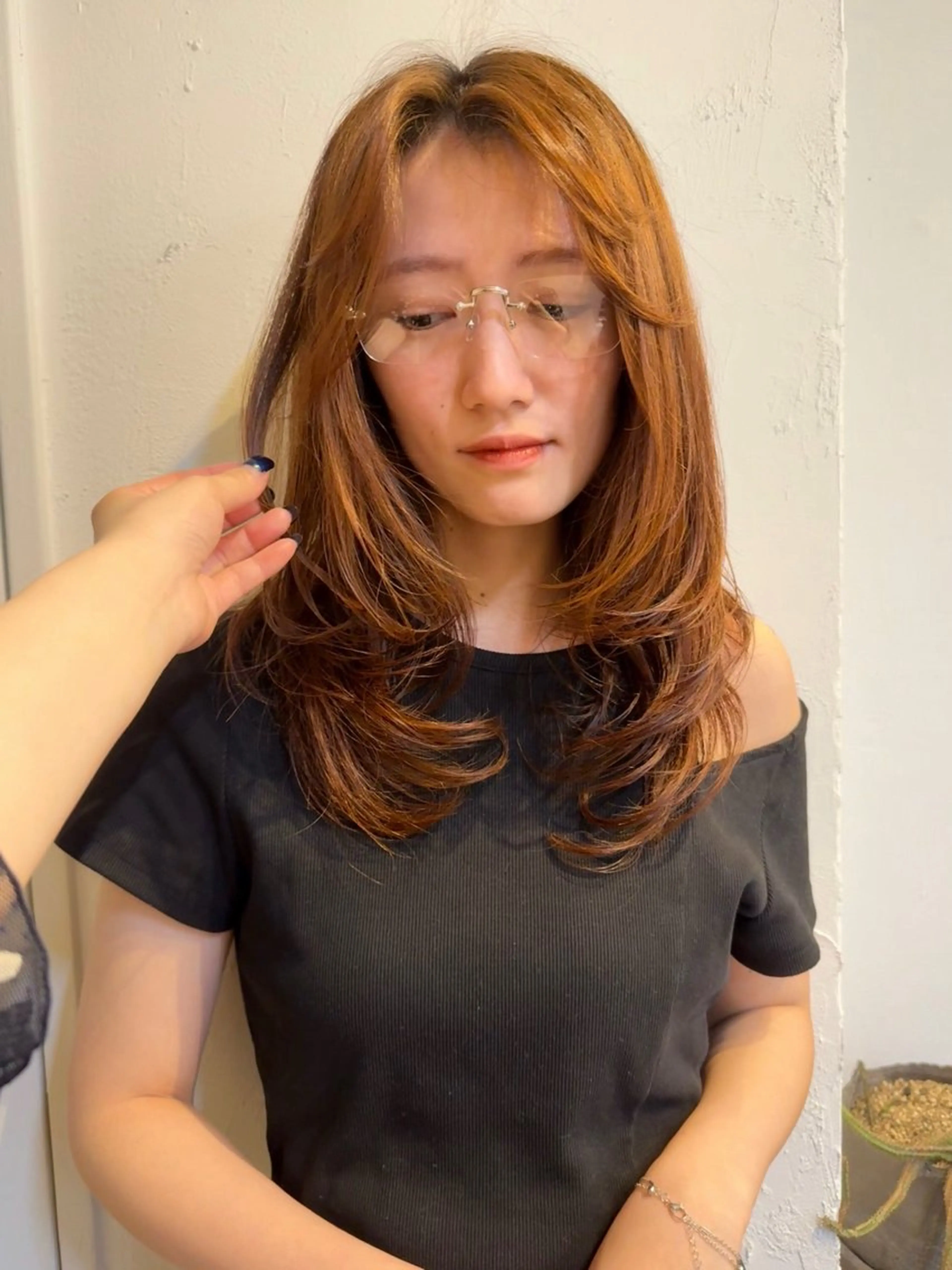 セミロング YURiA レイヤー🫧のヘアスタイル