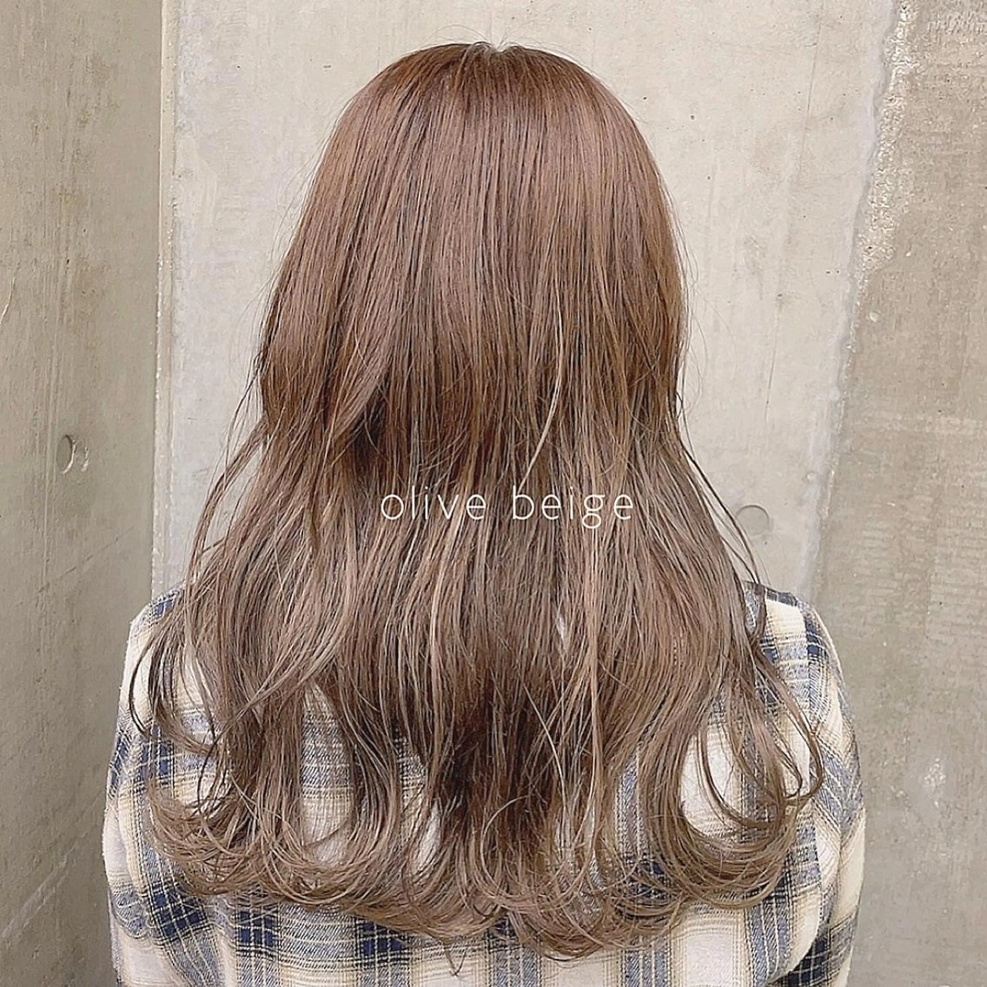 ロング カラー ベージュカラー オリーブベージュ 🫧BUBBLES 新所沢　かとうゆきのヘアスタイル