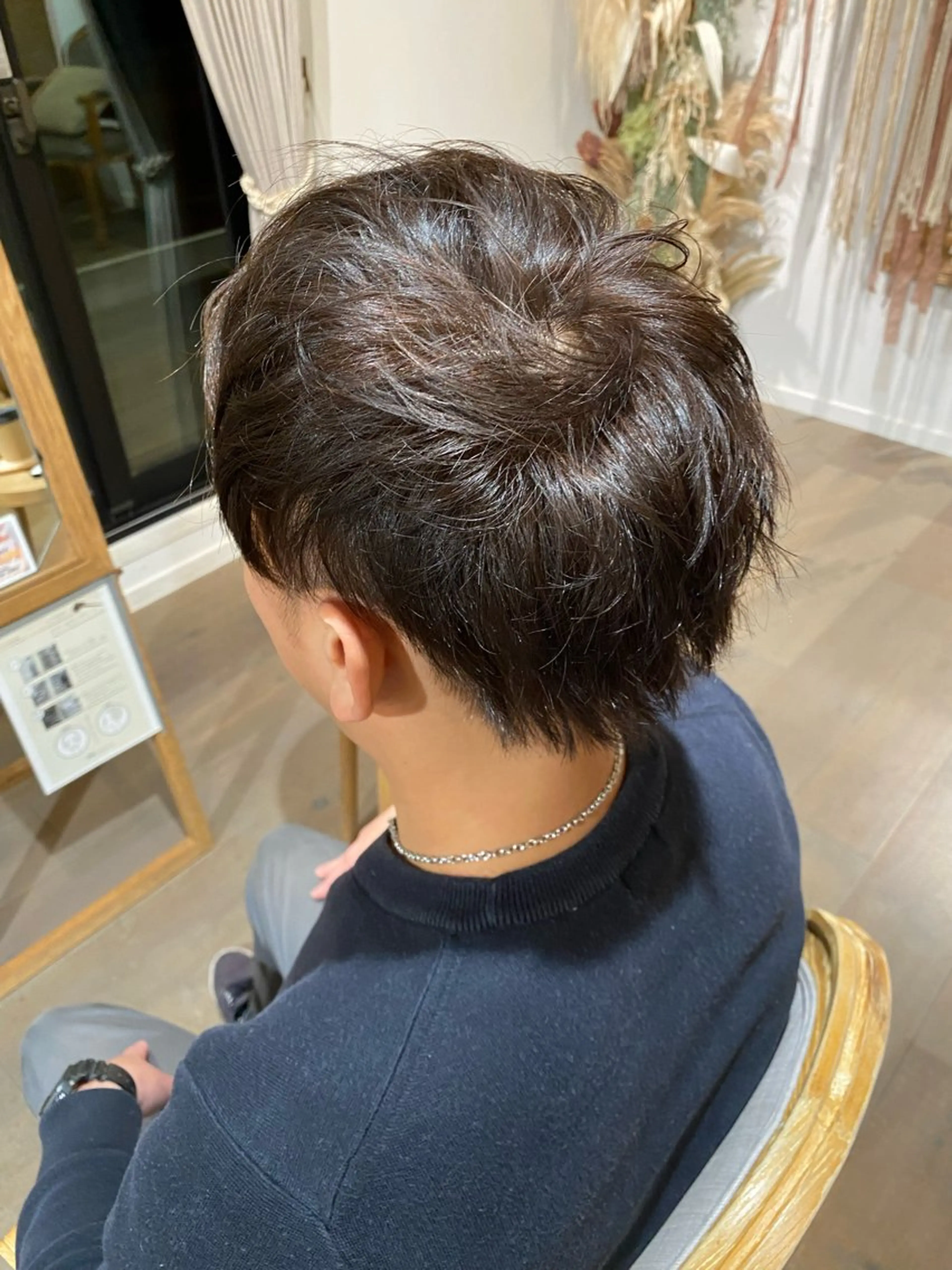 カラー メンズ アッシュ mai🤍透明感/ 縮毛矯正/藤沢のヘアスタイル