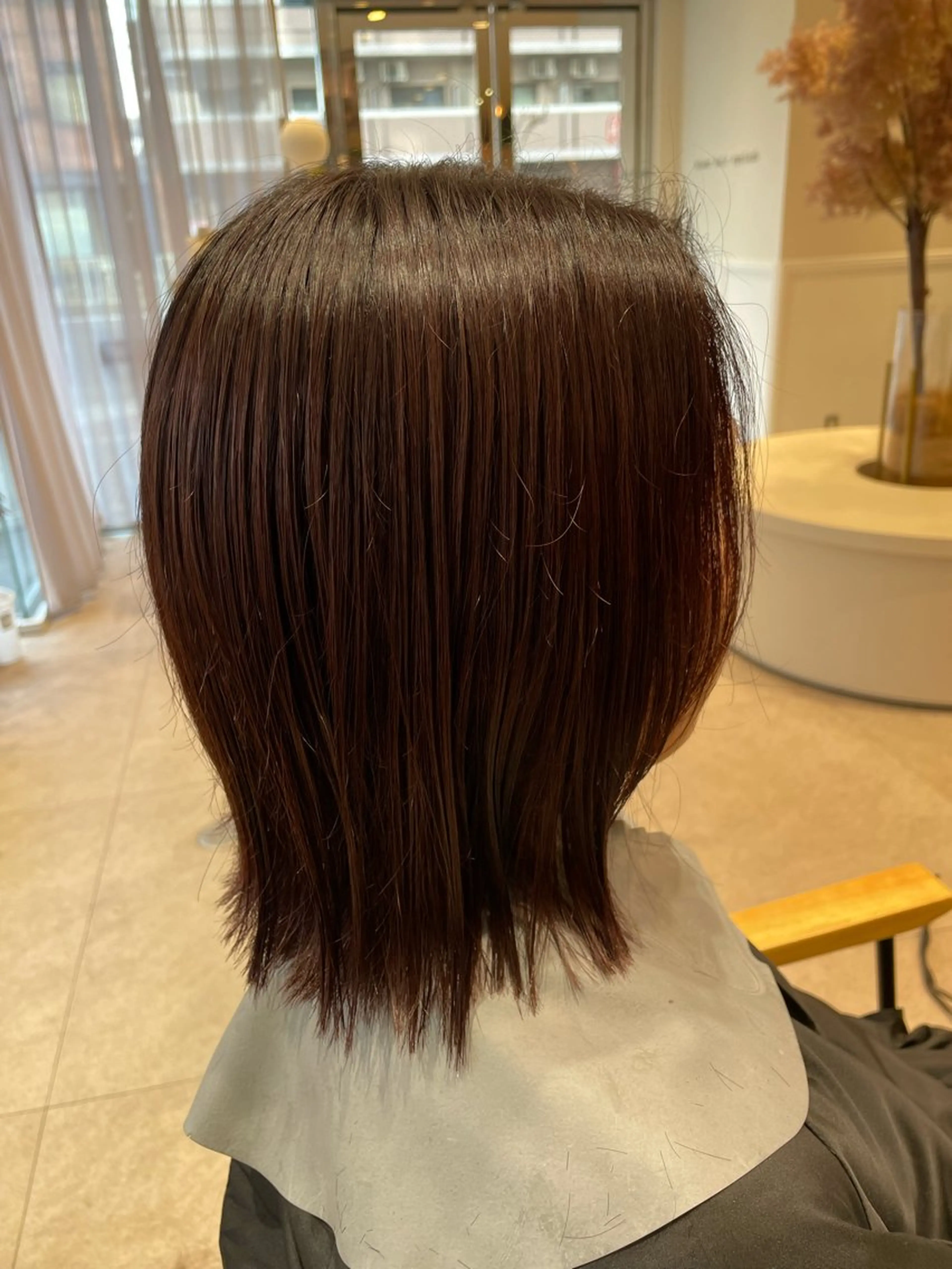 ショート カラー ブリーチ ブリーチなしカラー レッドカラー 髪質改善 BlancHairのヘアスタイル