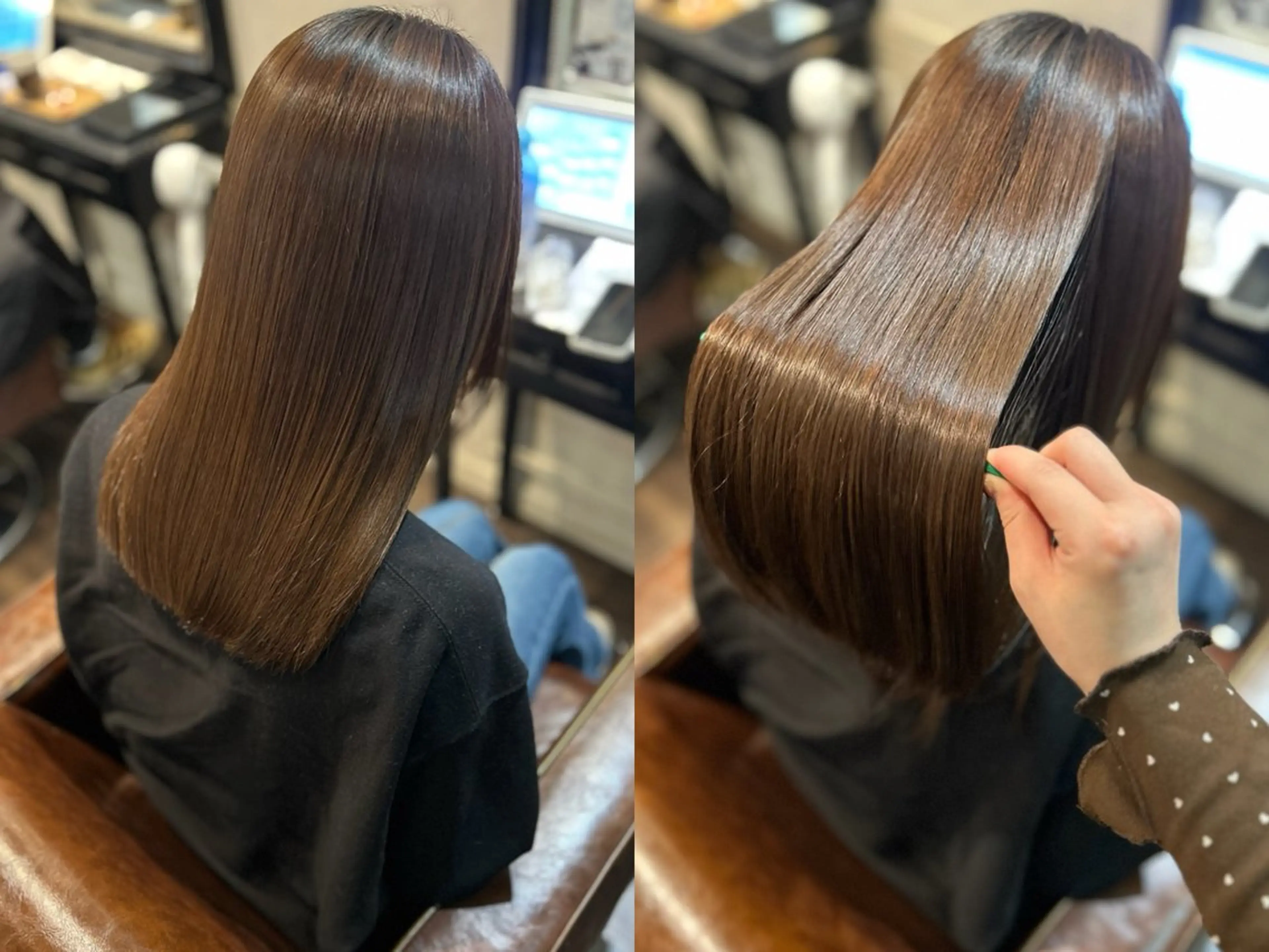 ロング 縮毛矯正 山尾 涼華のヘアスタイル