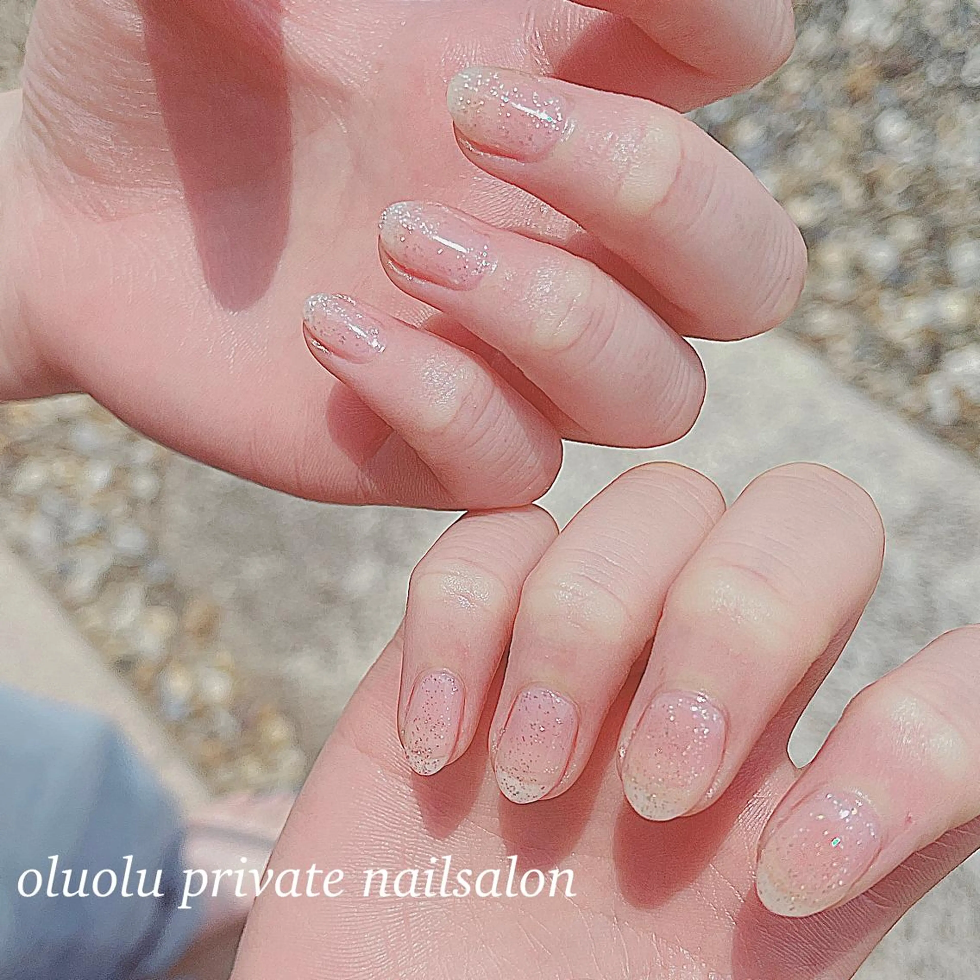 ネイル アートネイル オーロラネイル クリアネイル フットネイル ジェルネイル 大村 紬華のネイルデザイン