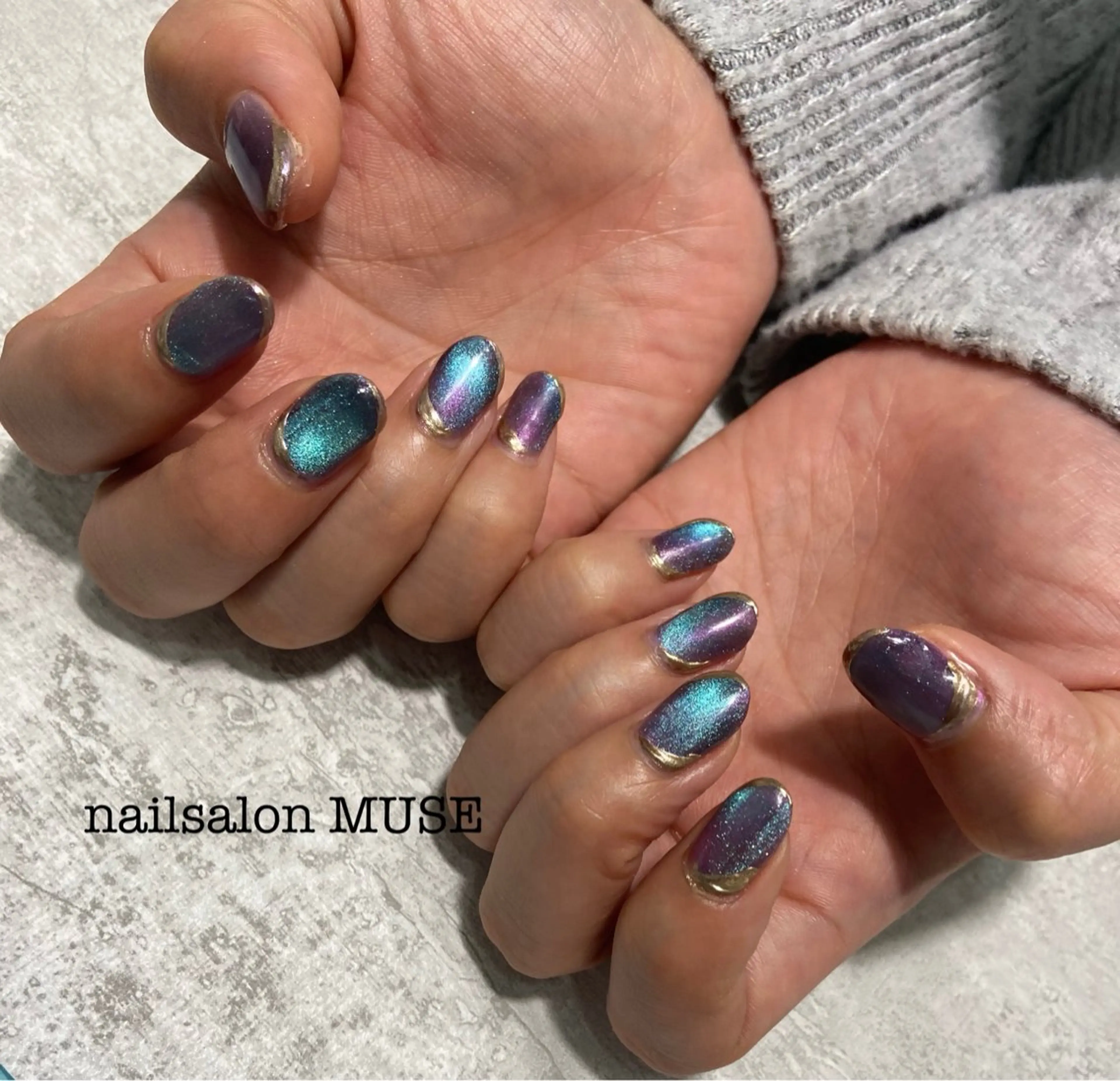 ネイル ミラーネイル Nail Salon MUSEのネイルデザイン
