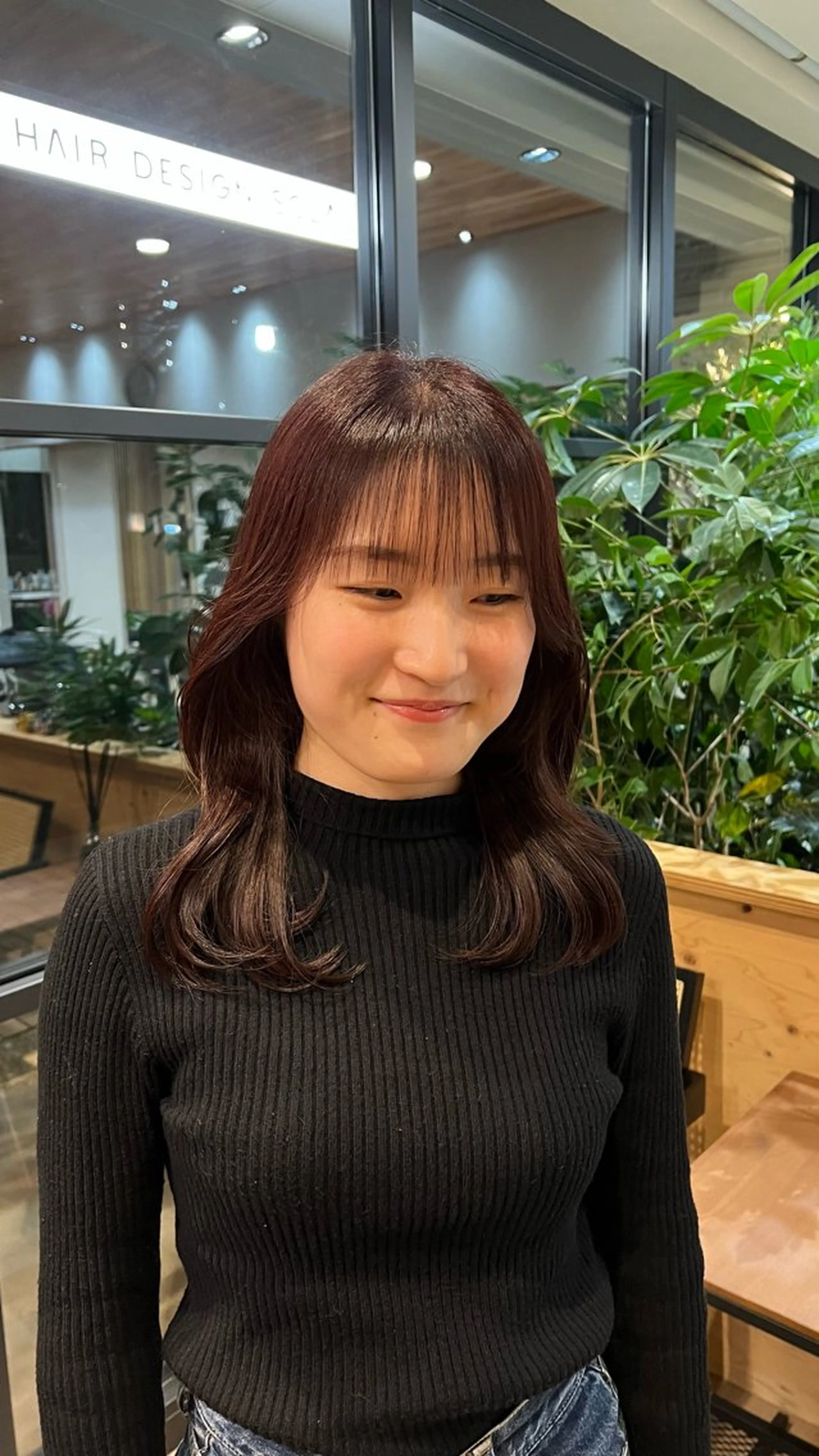 セミロング 久屋大通/ 切りっぱなしボブのヘアスタイル