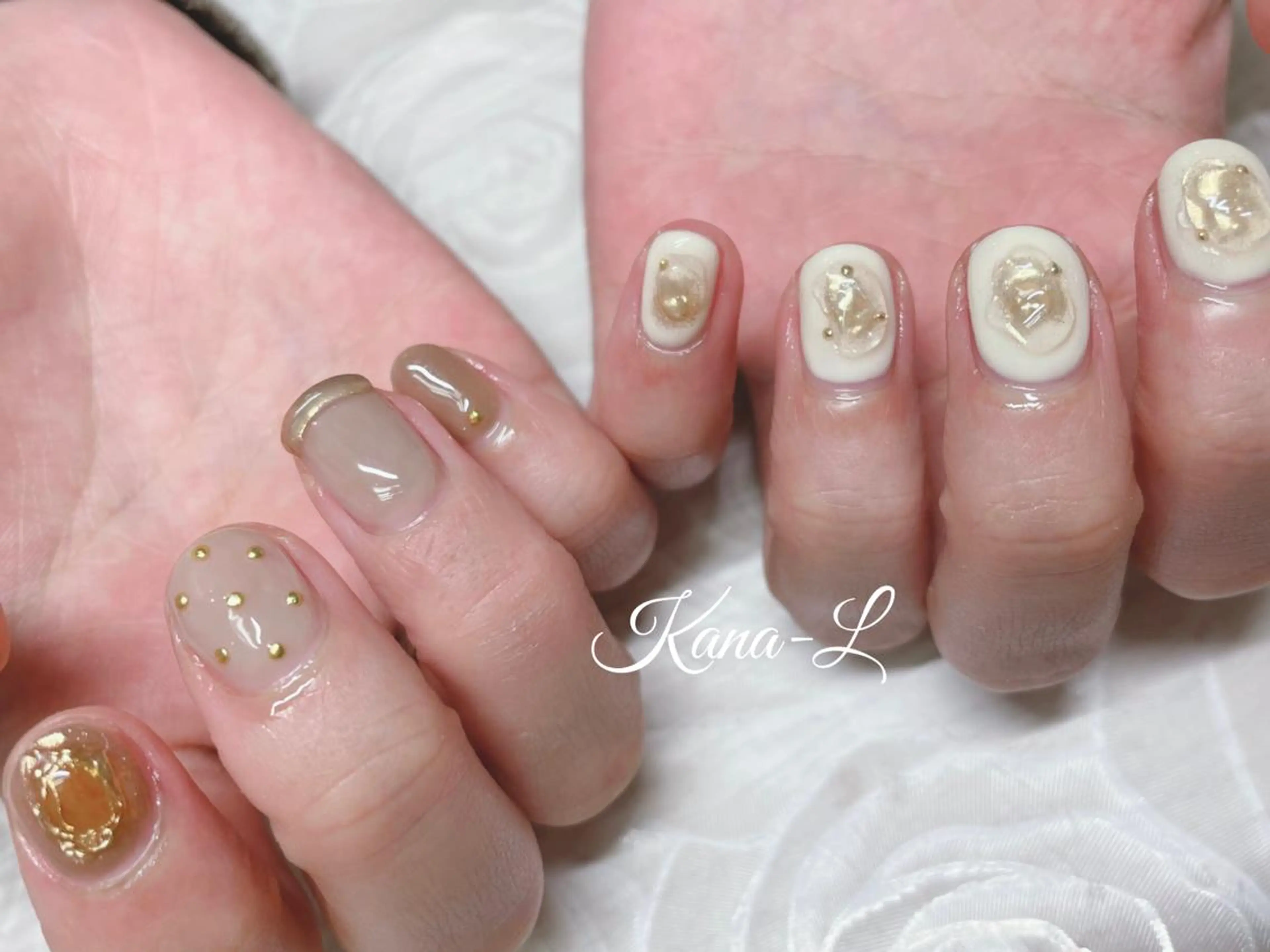カラー ネイル ニュアンスネイル 芦辺 香奈のネイルデザイン