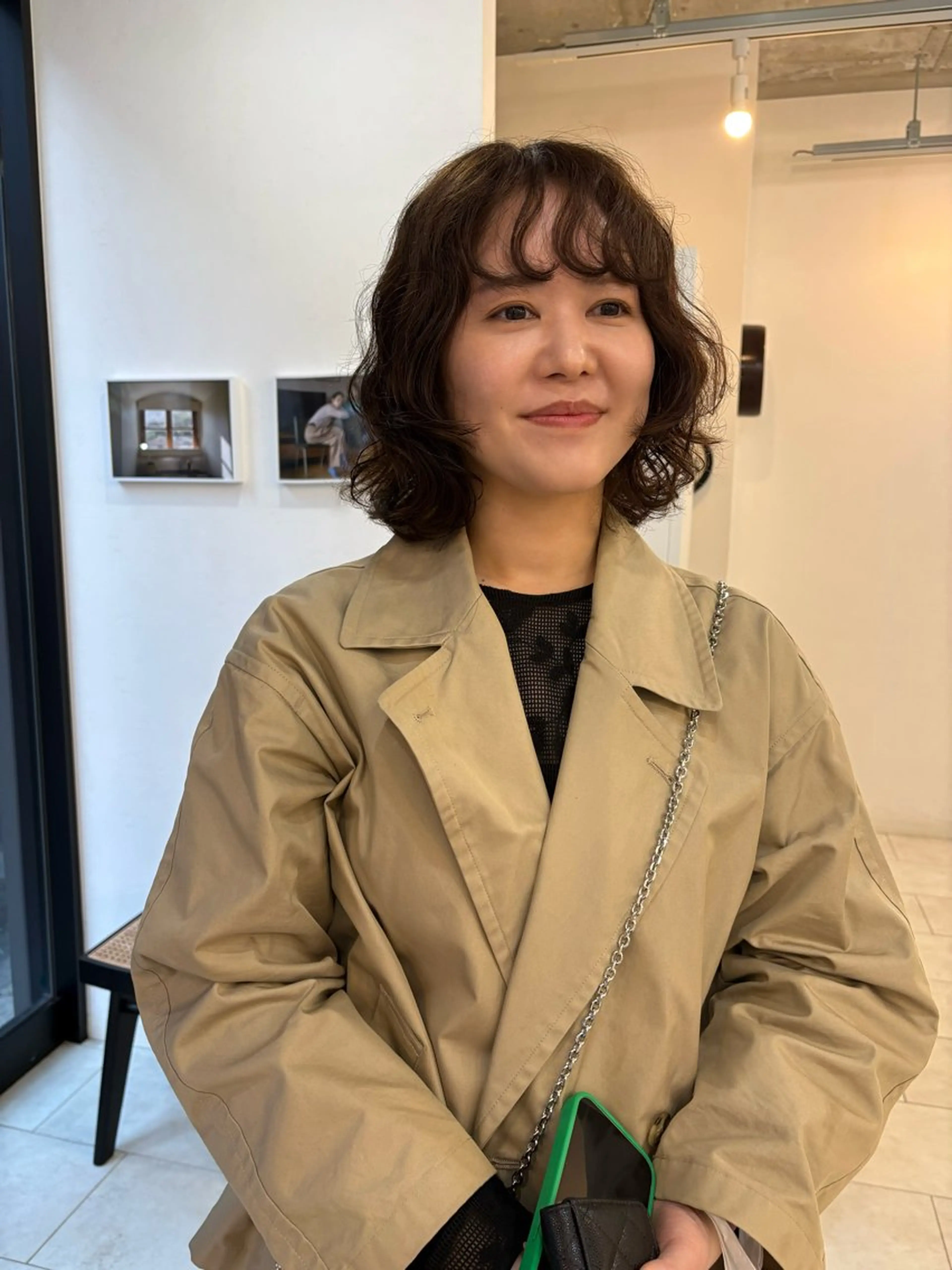 ショート カラー パーマ カット ヘアカラー パーマ eri kinjoのヘアスタイル
