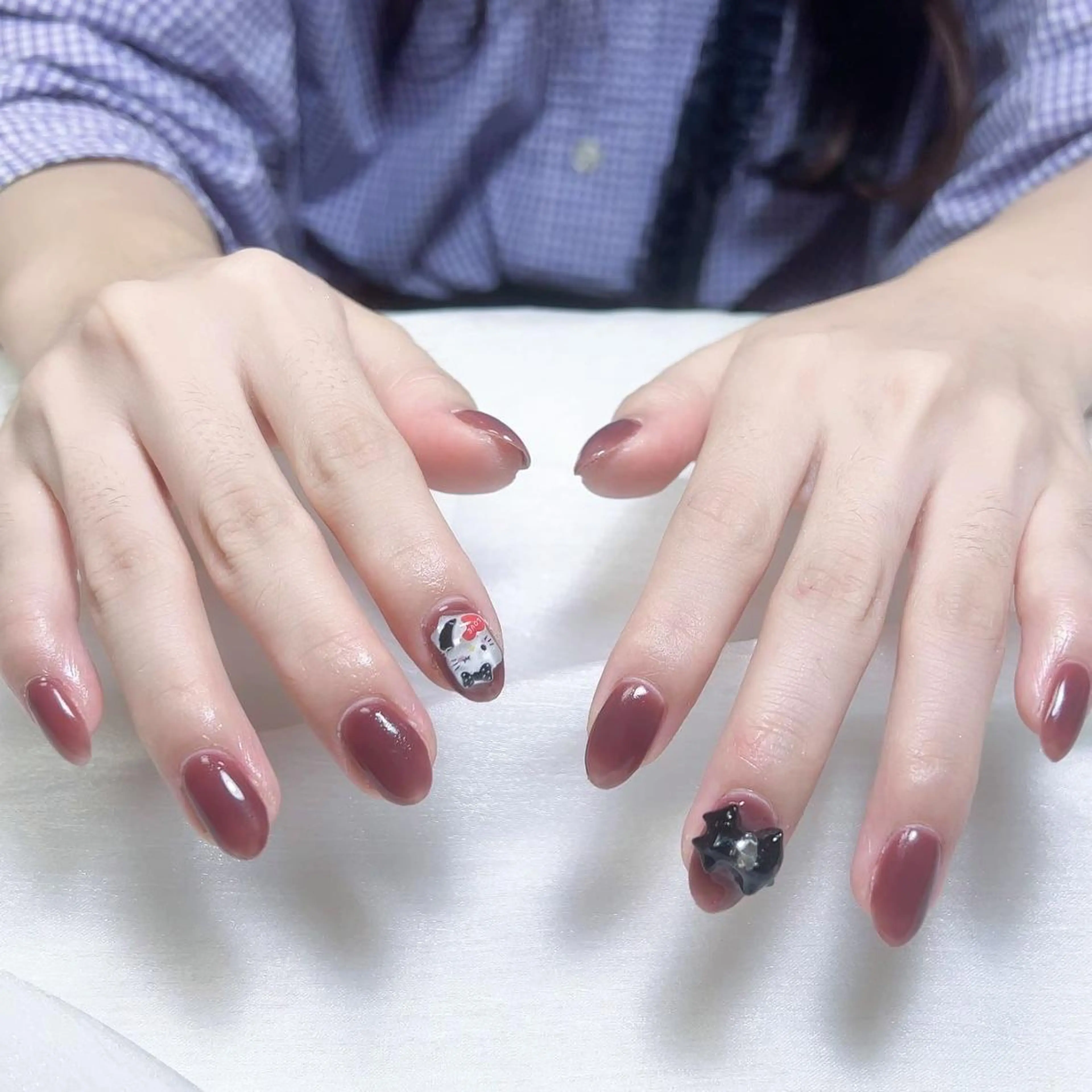 ネイル ワンカラーネイル Nail salon 木にいるのネイルデザイン