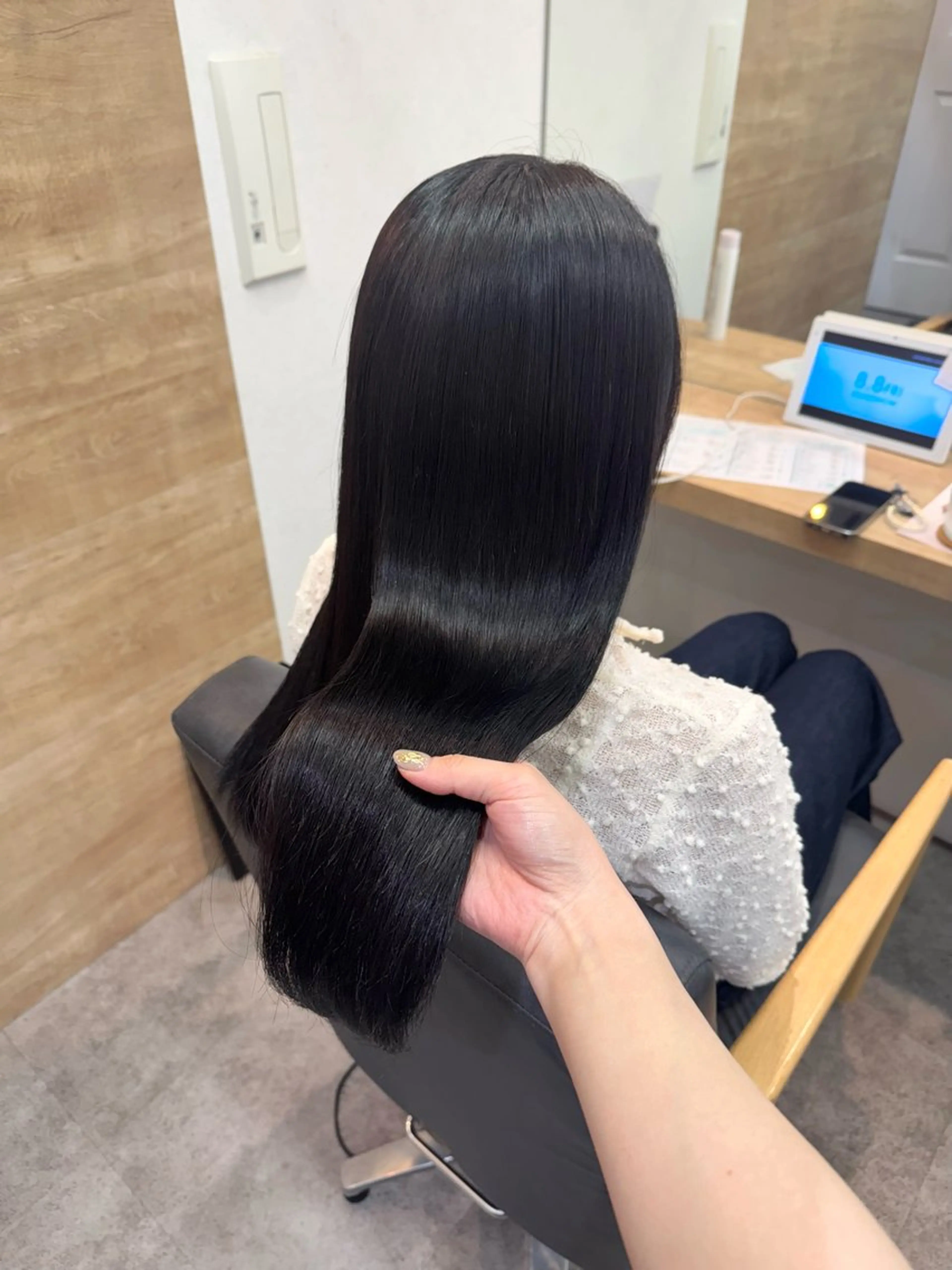 ロング カラー 髪質改善 ロング トリートメント 縮毛矯正/エクステ ヘアアレンジ/ひふみのヘアスタイル