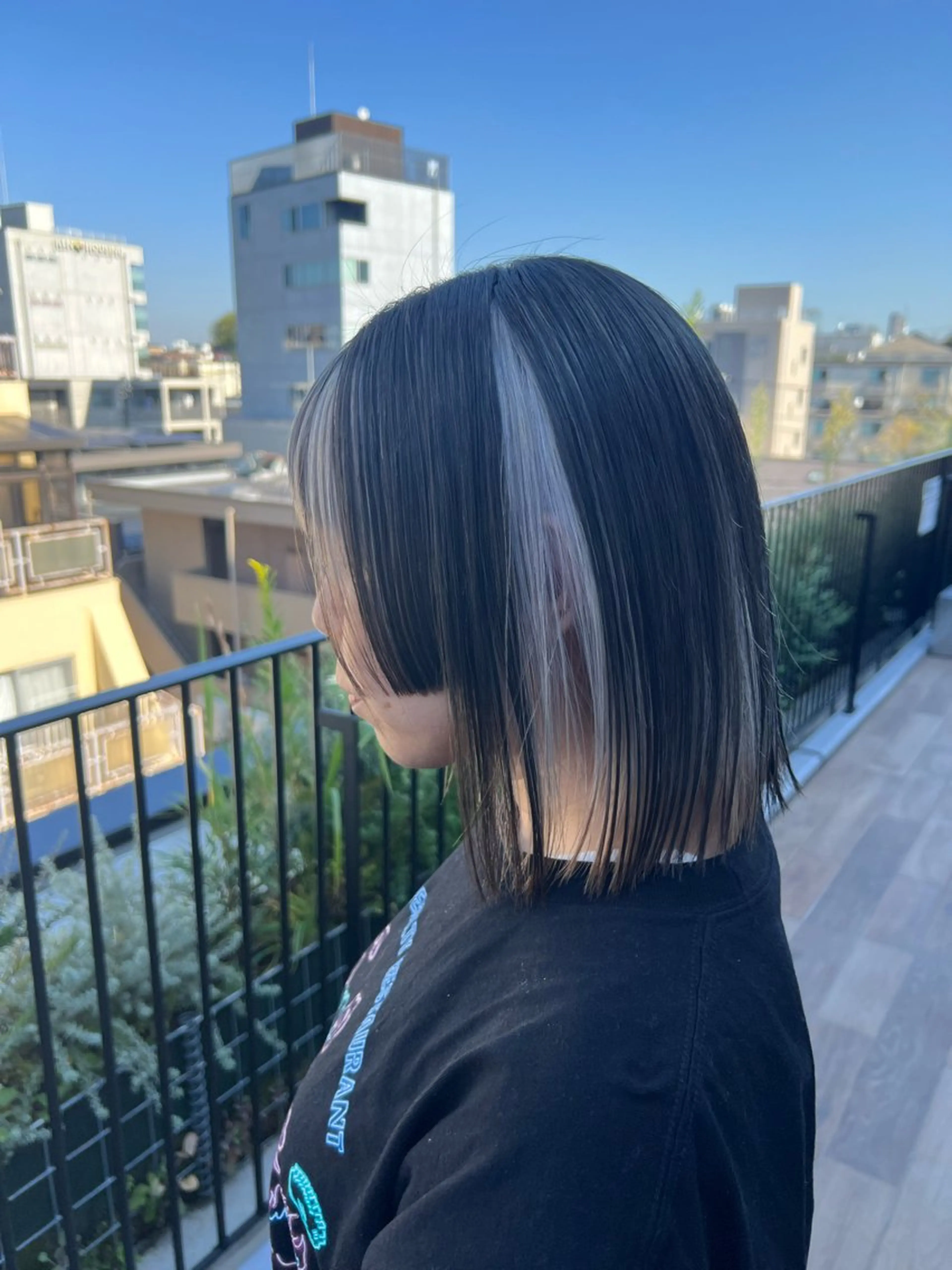 ミディアム カラー 黒髪 デザインカラー 🍇おぐら めぐみ🍇のヘアスタイル