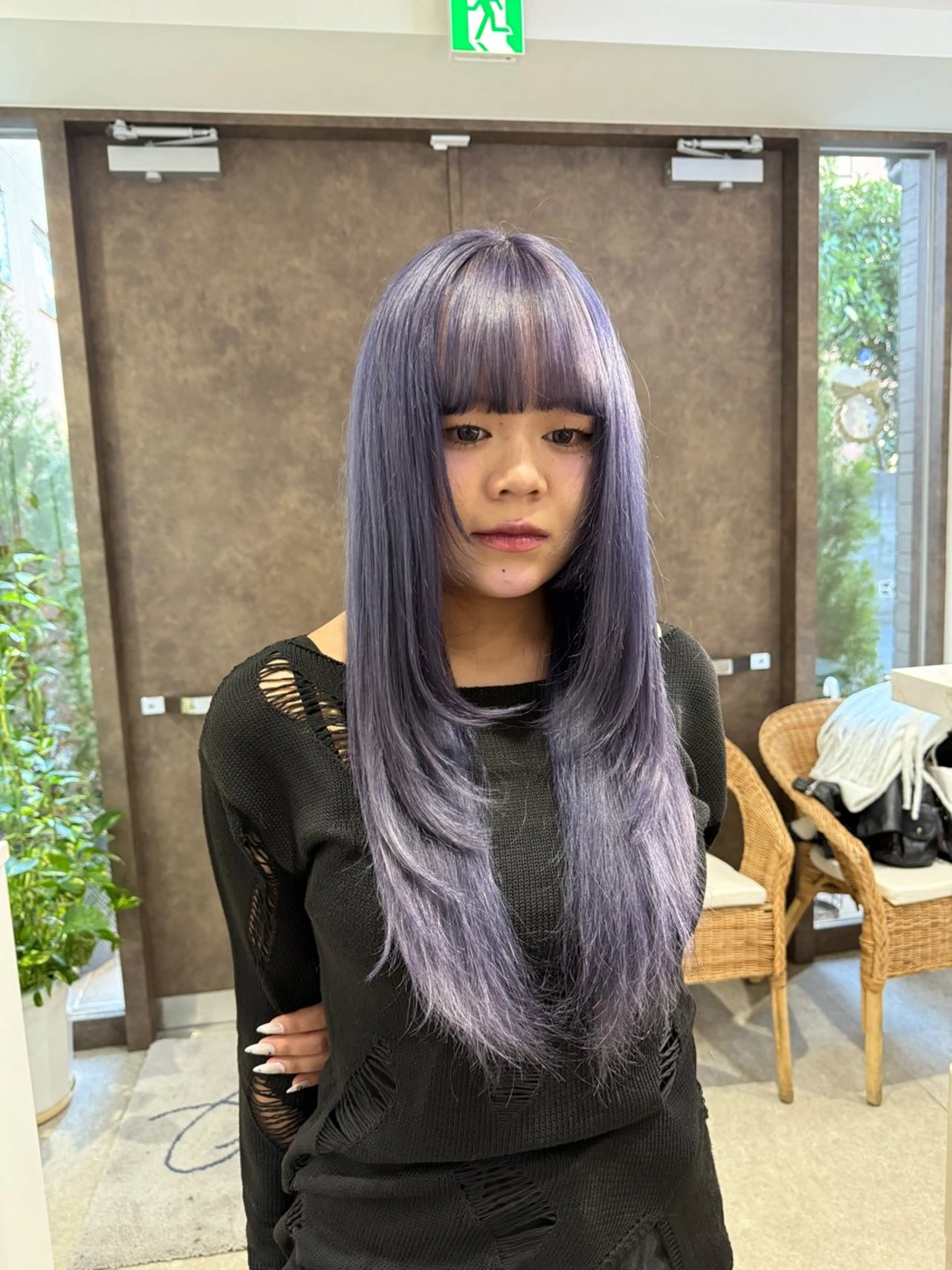 ロング ヘアカラー 似合わせスタイル☁️ 堀内志茉🍀のヘアスタイル