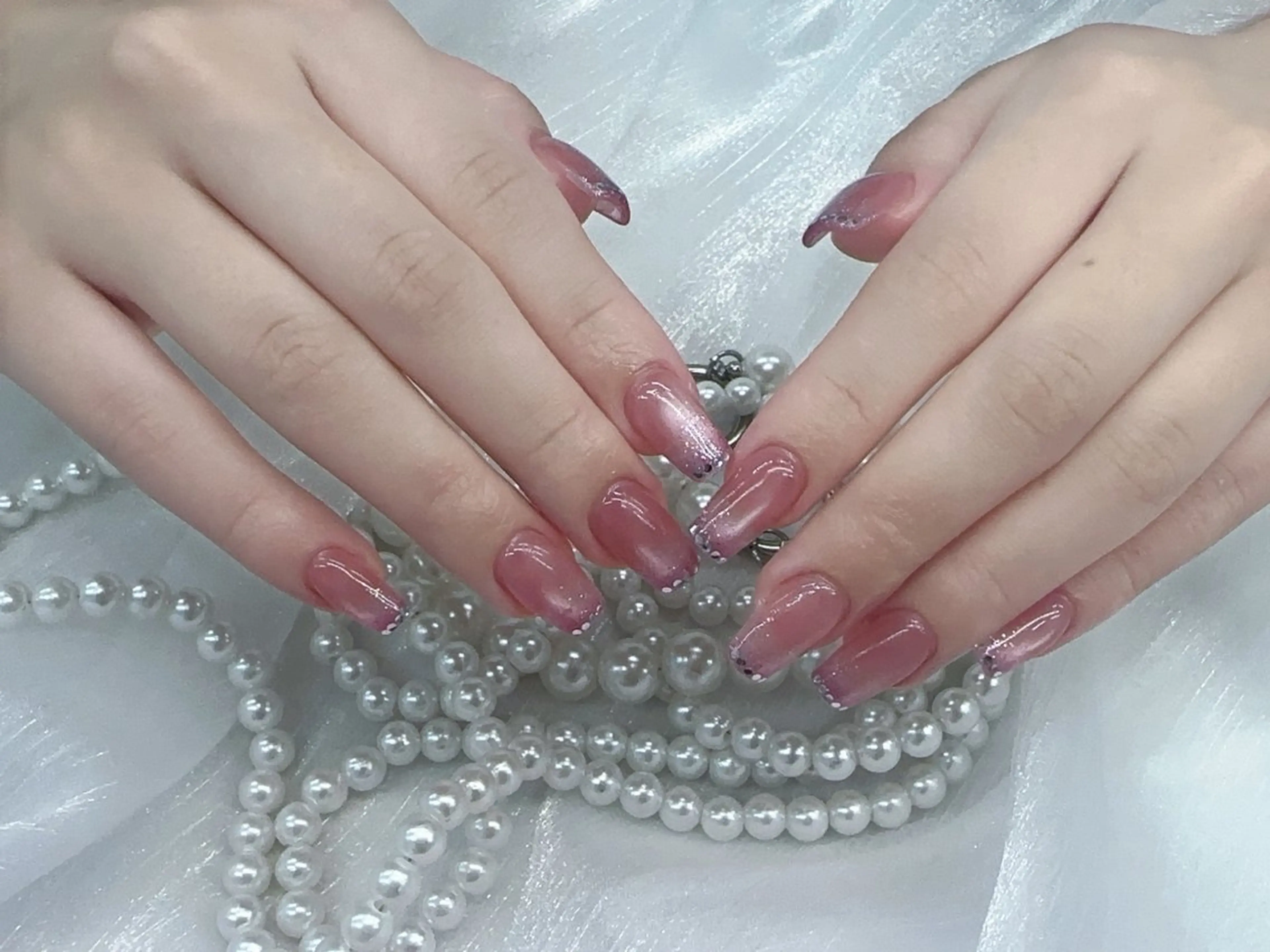 ネイル ハンドネイル ☁️Minmin Tsuki💙🩵のネイルデザイン