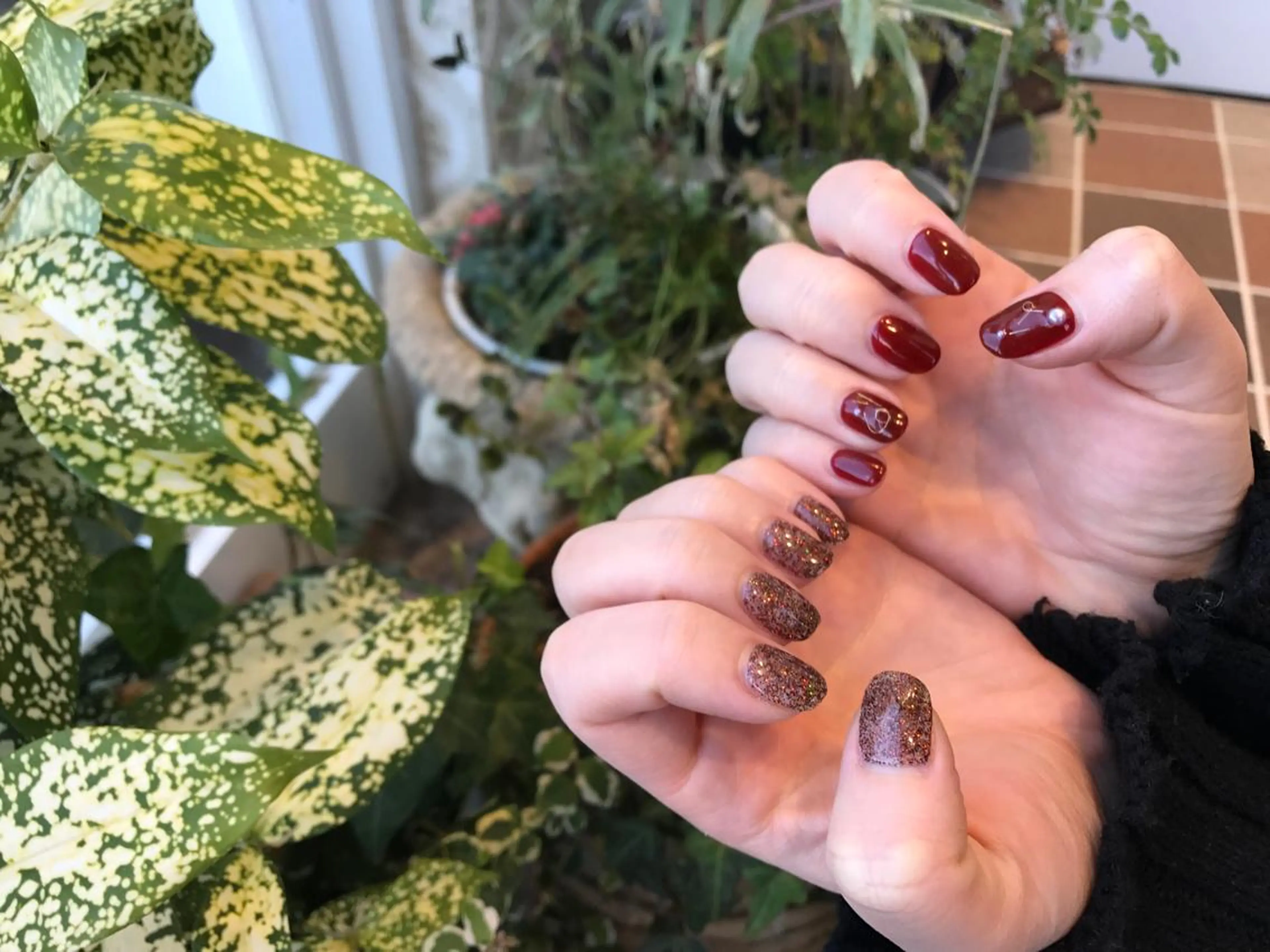 ネイル ラメ(グリッター) ワンカラーネイル ハンドネイル EARTH nanaのネイルデザイン