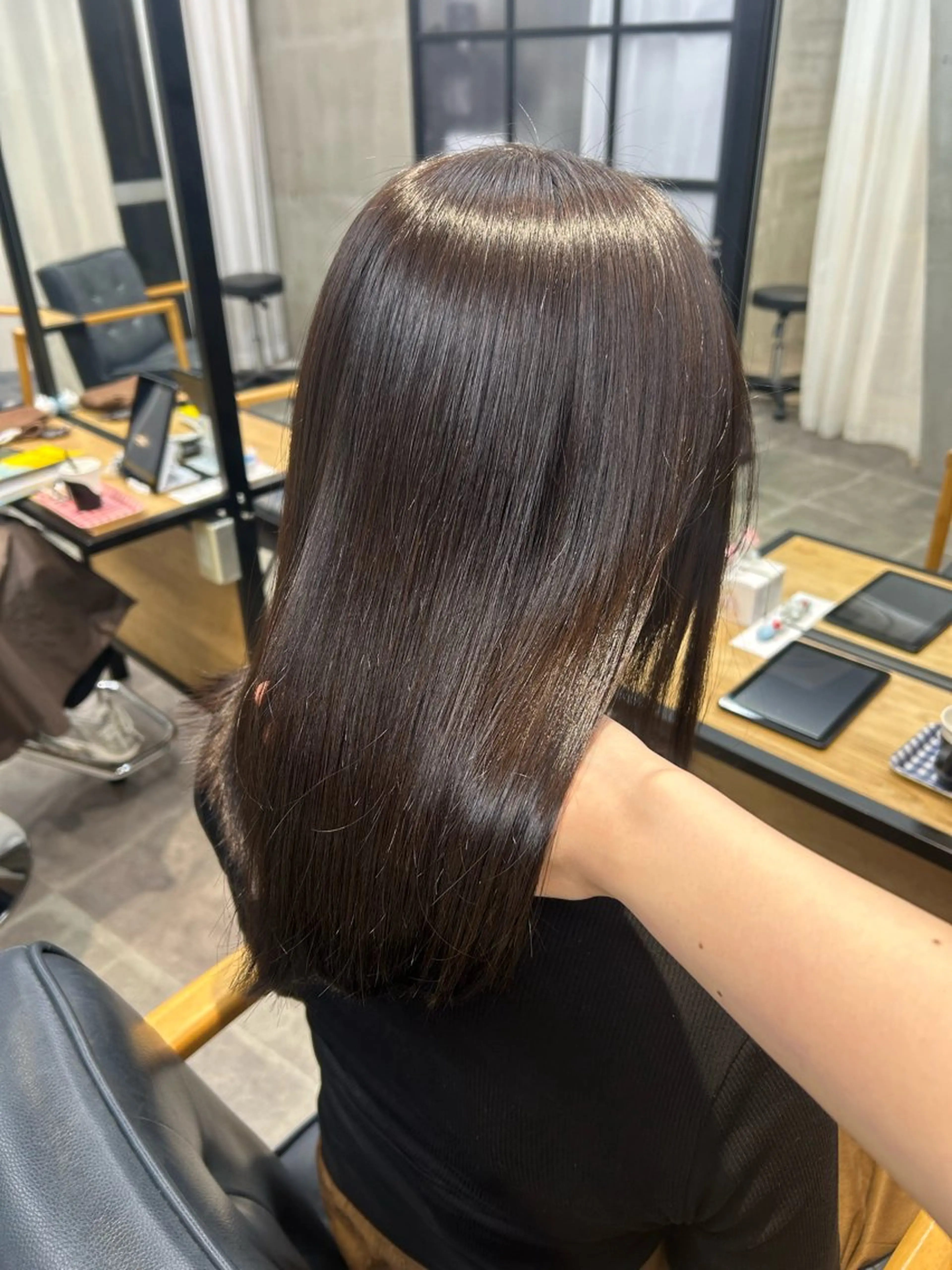 【4月限定メニュー】カット+透明感カラー+お試し髪質改善トリートメントの写真