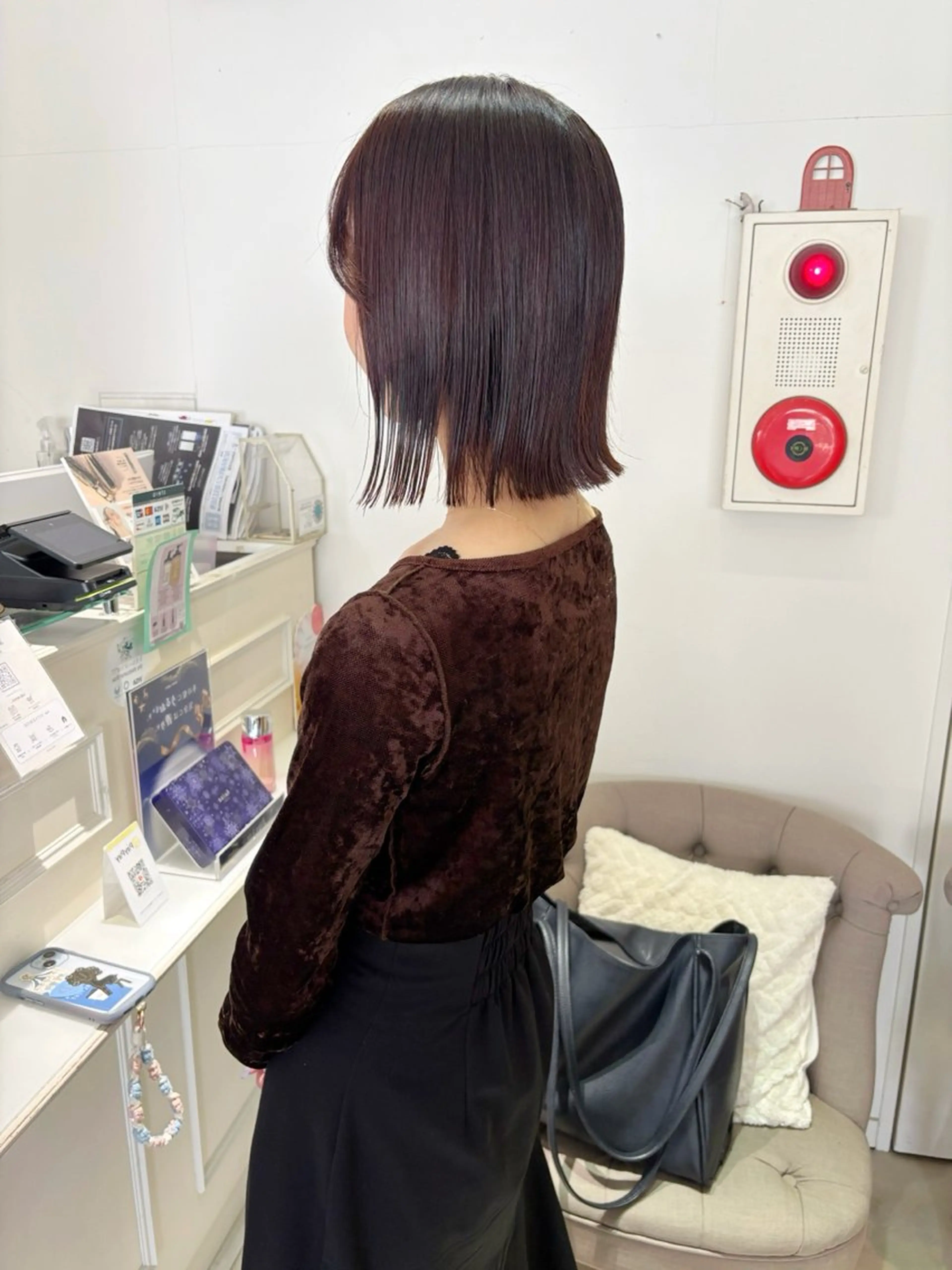 ミディアム カラー 齋藤 咲のヘアスタイル