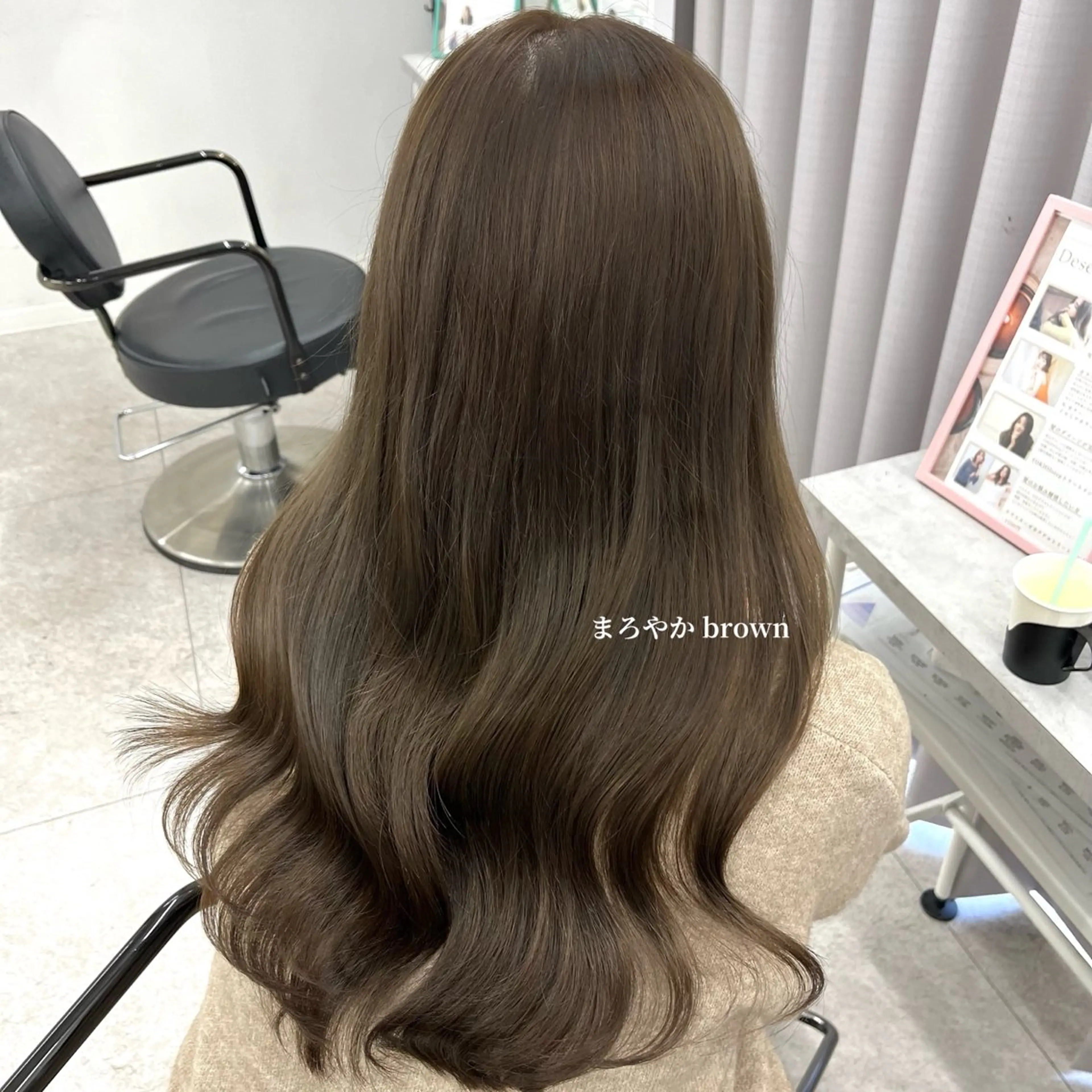 ロング カラー 柔らかオリーブ🌿 HIMARI🌻のヘアスタイル