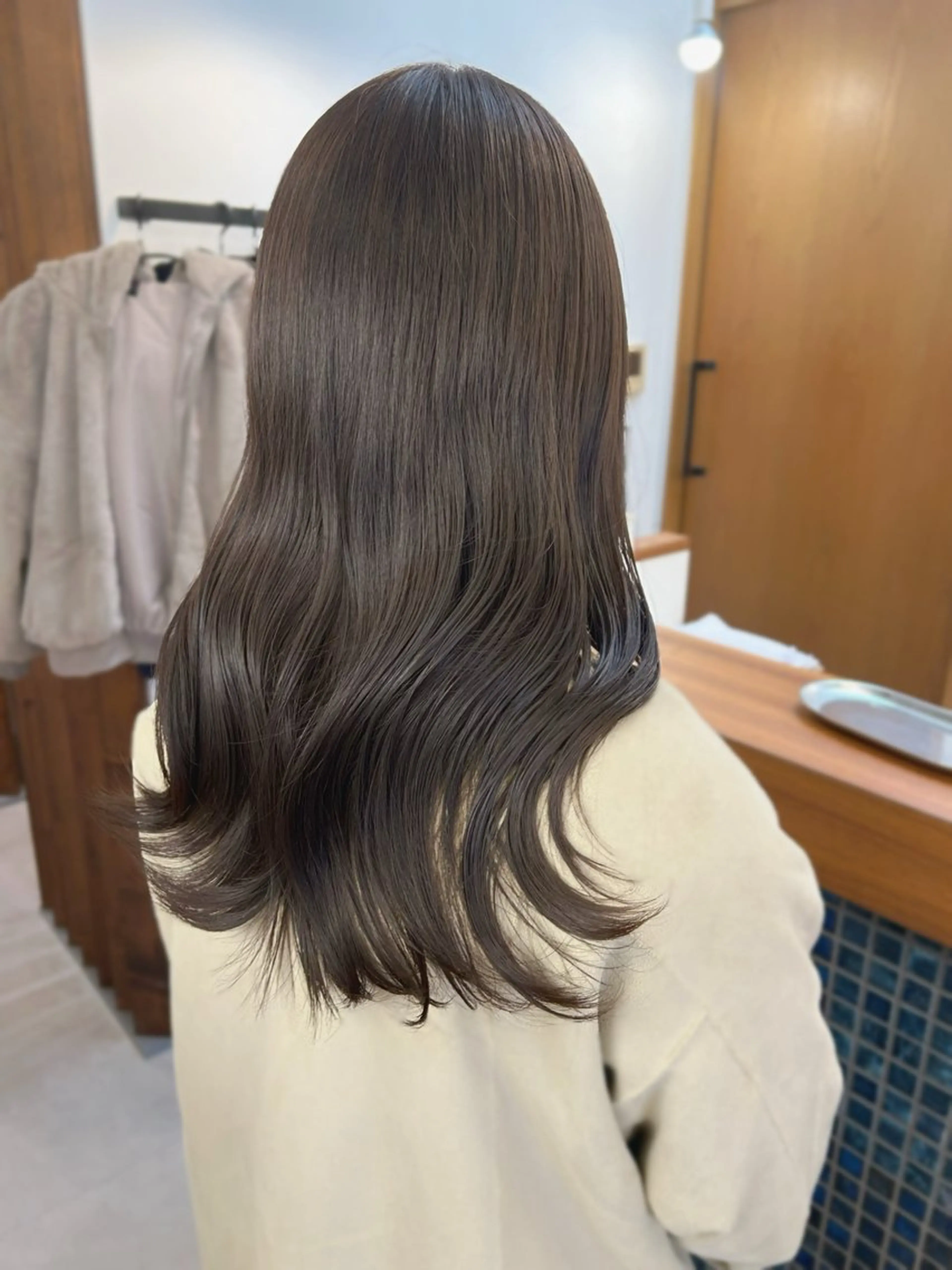 ミディアム カラー オリーブカラー LYNDA所属・sana🤍ボブ ベージュ🤍のヘアスタイル