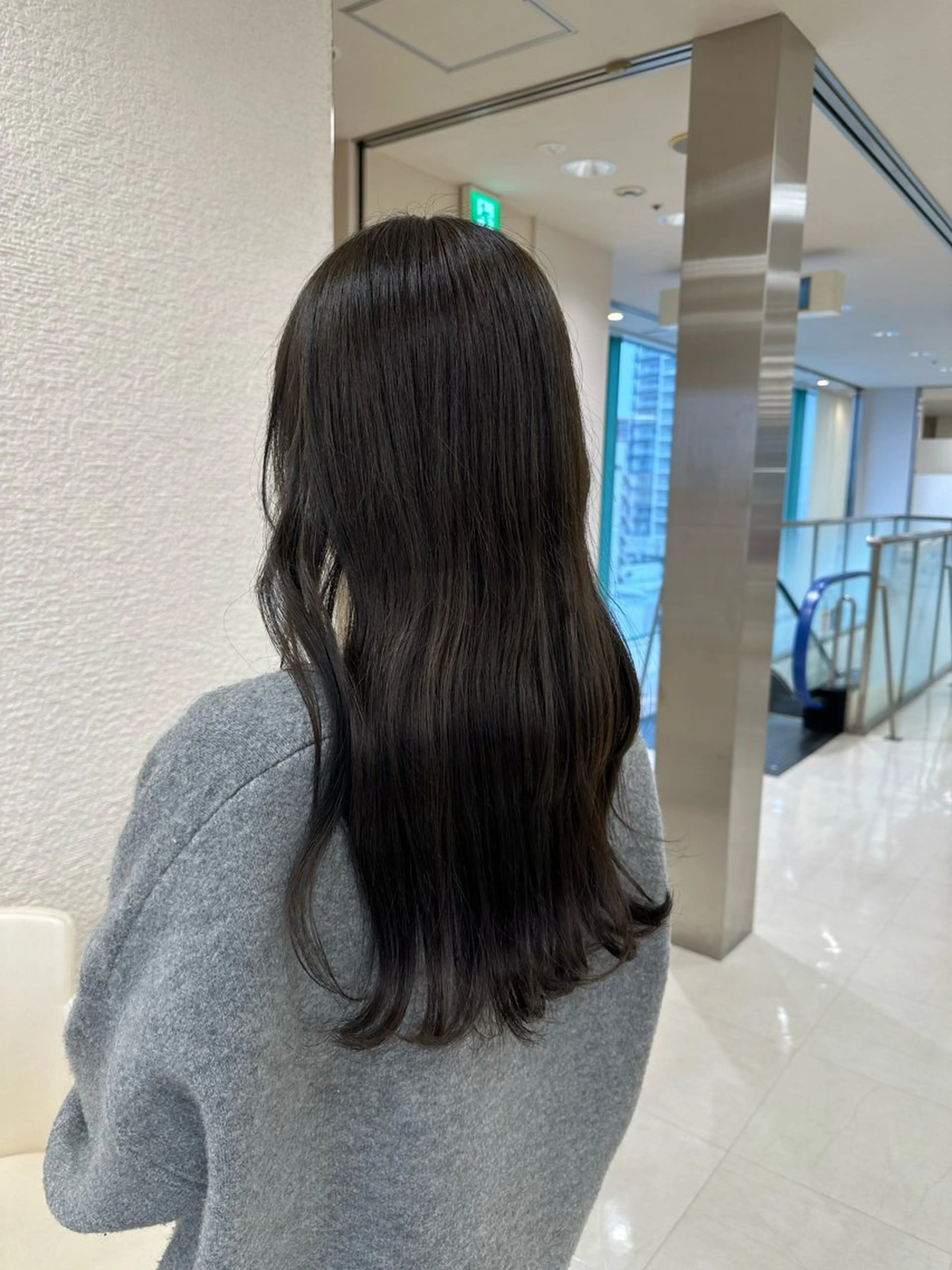ロング カラー お悩み改善 黄金比みくのヘアスタイル