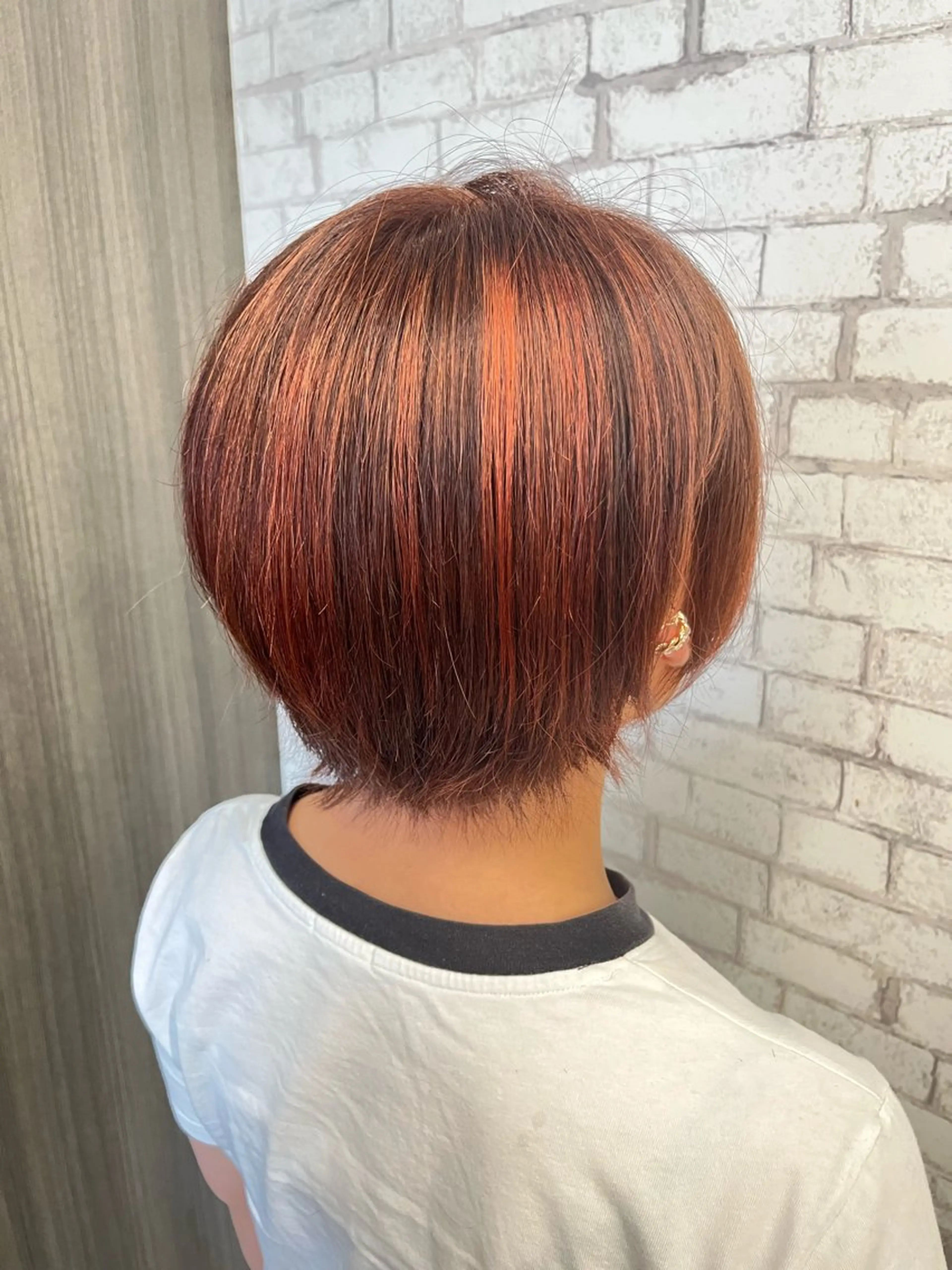 ショート ハイライト 似合わせ/大人 スタイル/yukiのヘアスタイル