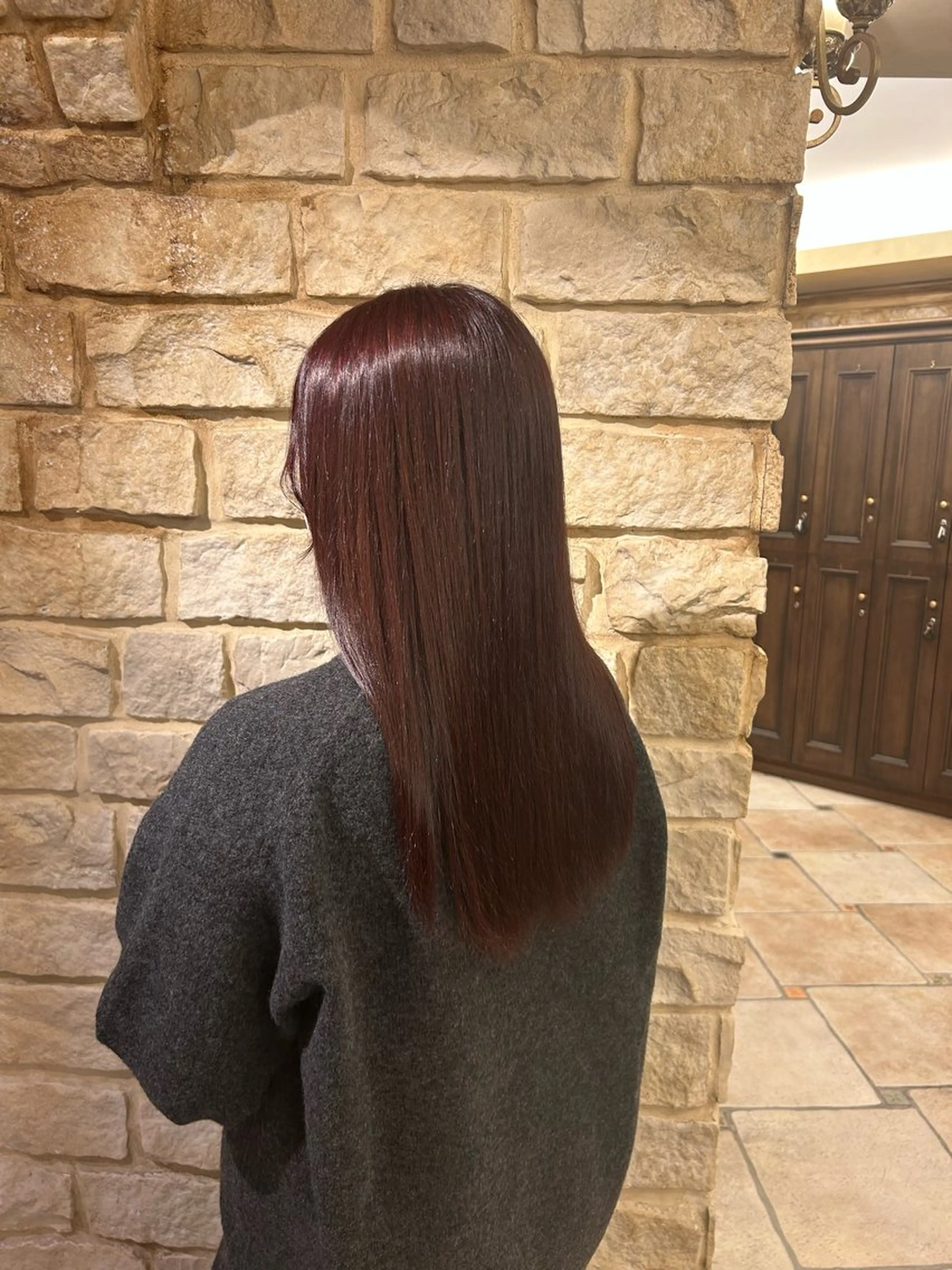 カラー ブラウンカラー ピンクカラー 玉寄 きらのヘアスタイル