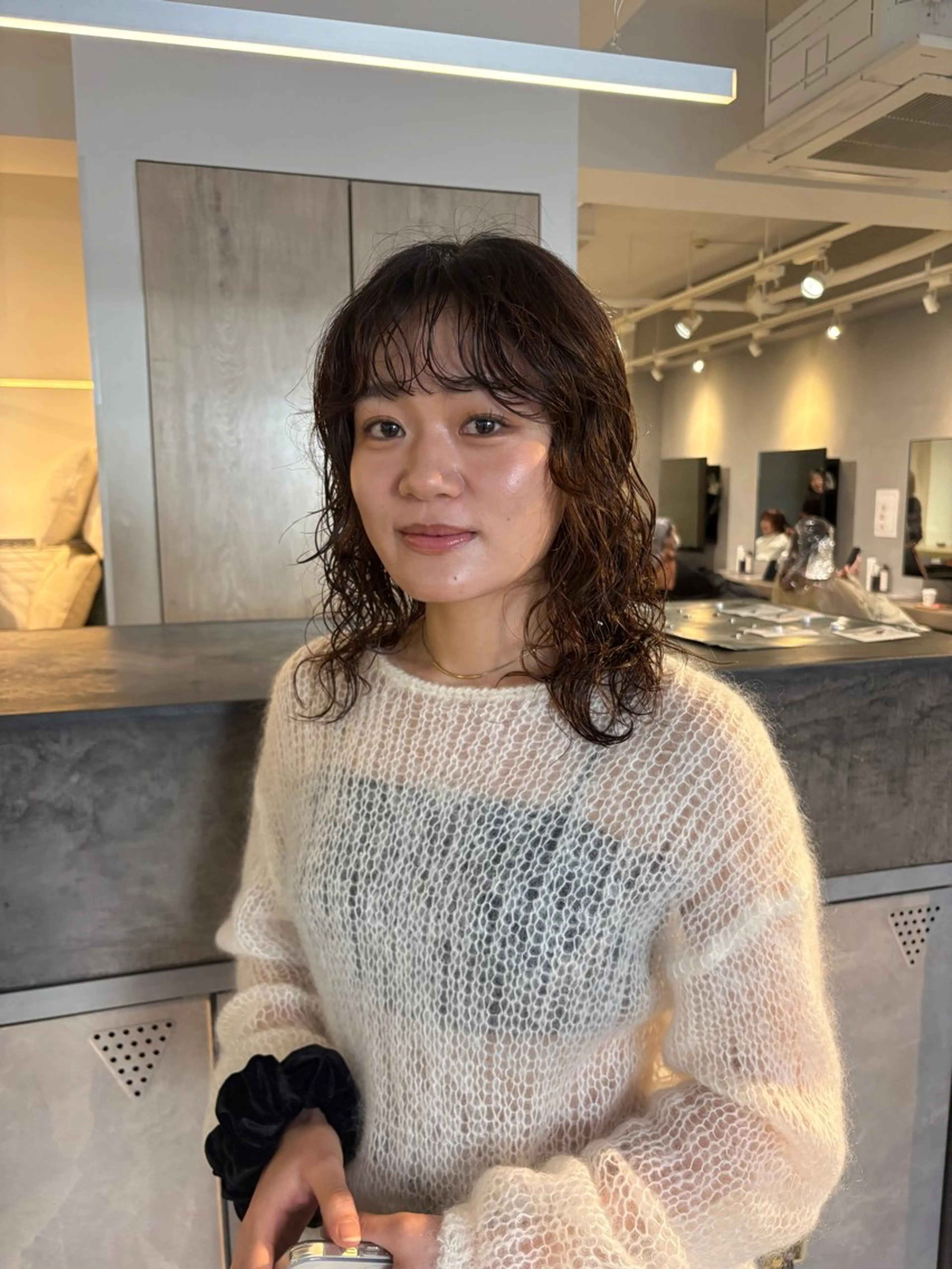 ミディアム カット パーマ パーマ/ボブ,ロング ヤマシタミウ🌀のヘアスタイル