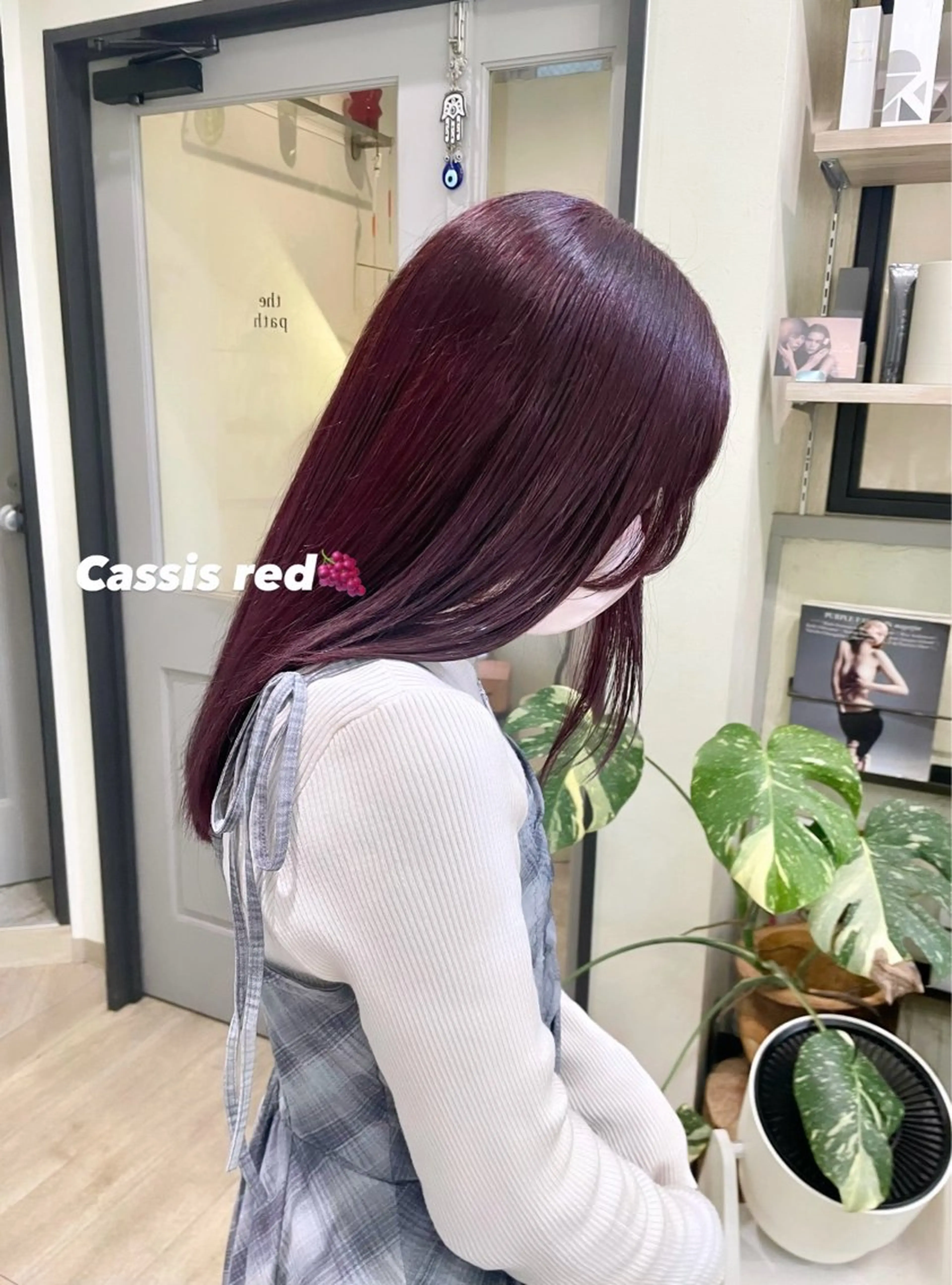 セミロング カラー カット ヘアカラー トリートメント カノン/透明感カラー /酸性ストレートのヘアスタイル