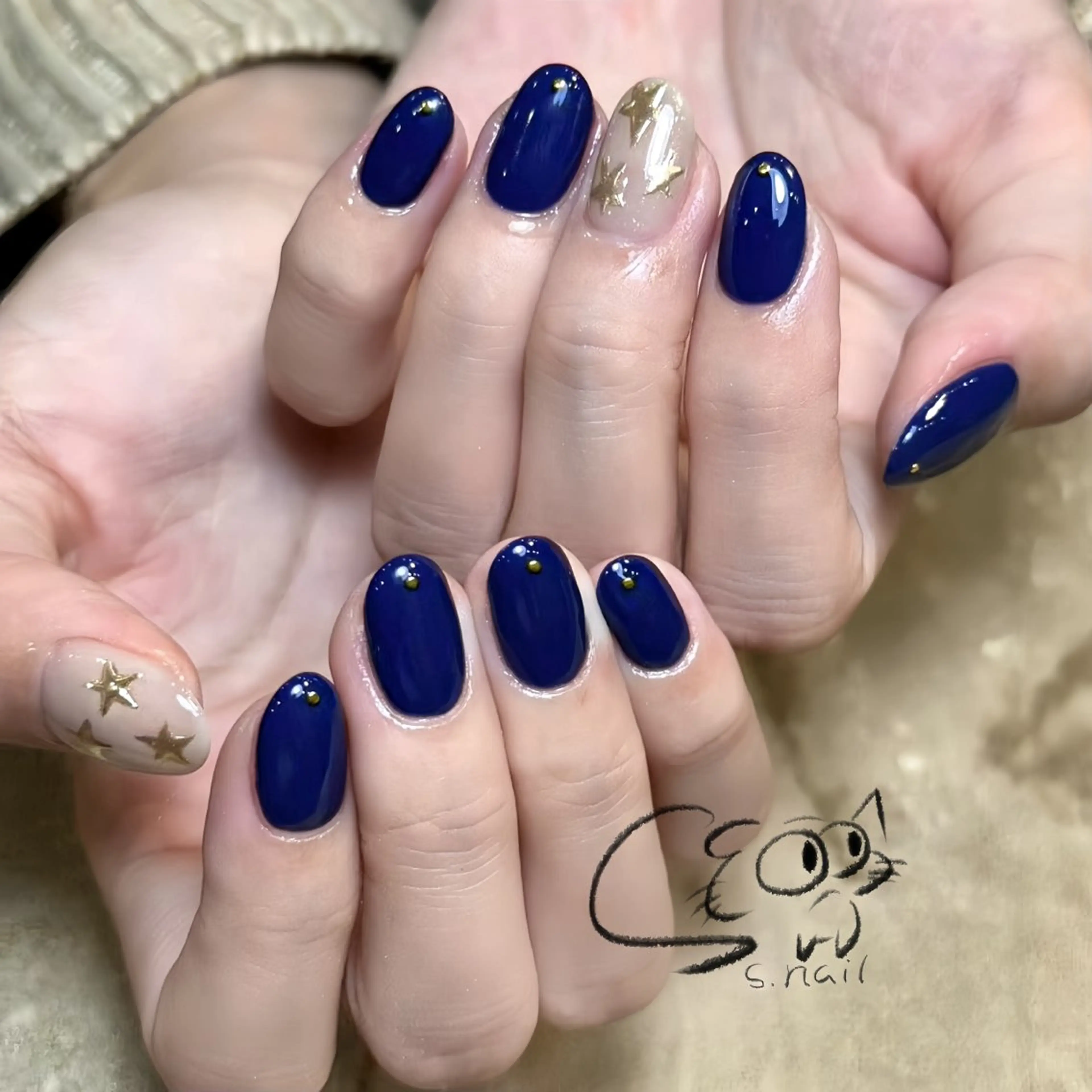 ネイル チークネイル フレンチネイル グラデーション マグネットネイル ワンカラーネイル S.nail _のネイルデザイン