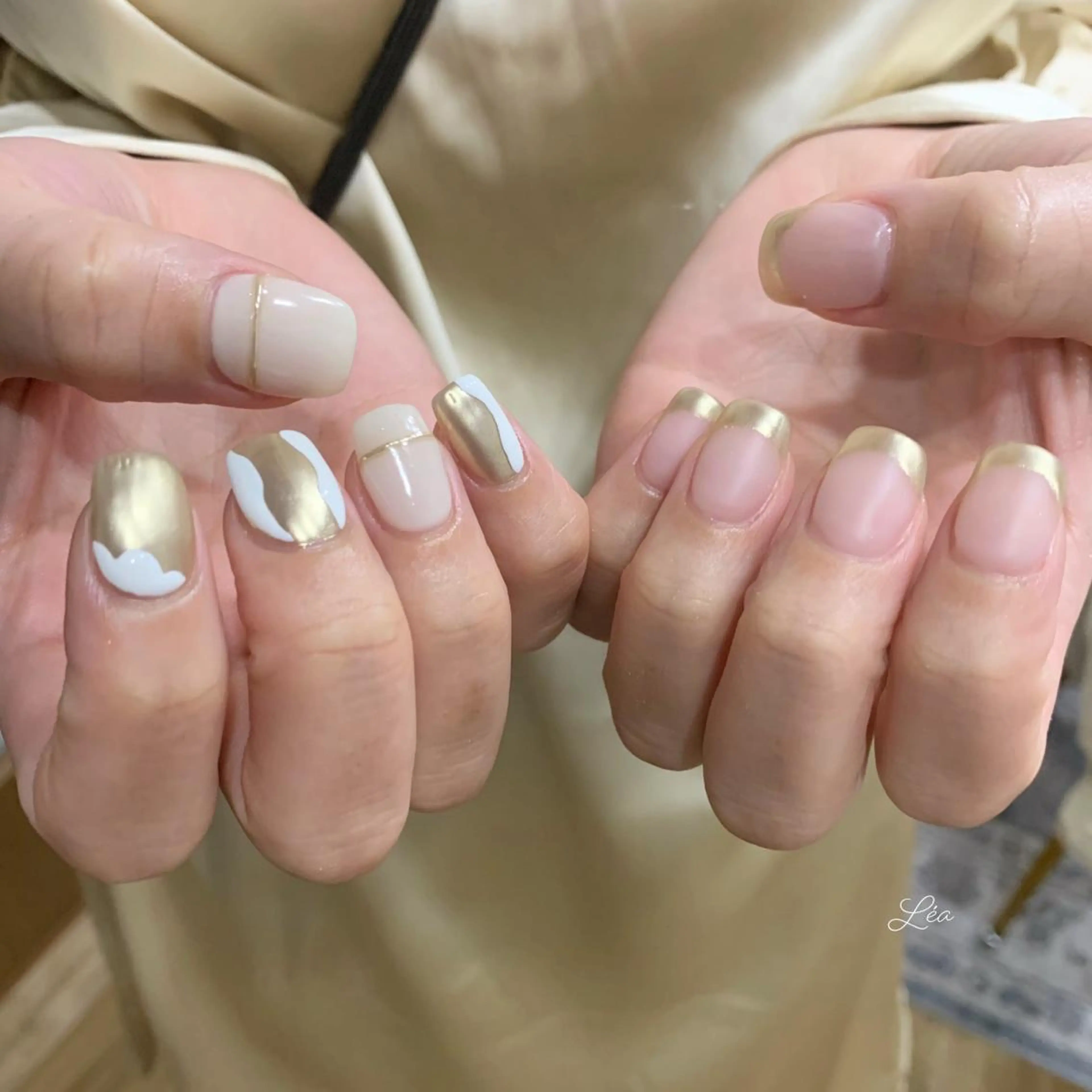 ネイル ジェルネイル 持ち込み パラジェル ソフトジェル Léa nailのネイルデザイン