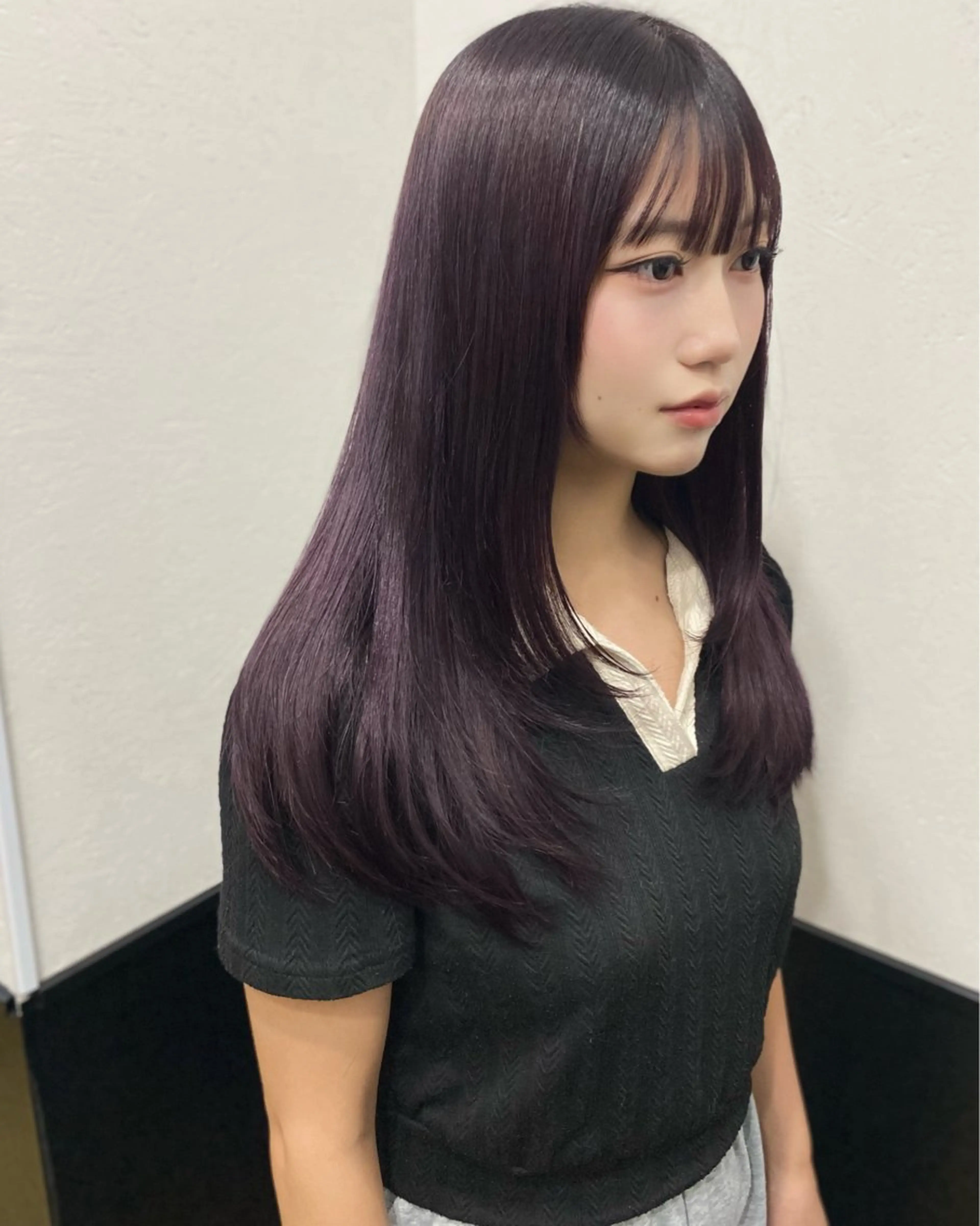 ロング カラー 渋谷🖤 艶髪🖤透明感カラーのヘアスタイル