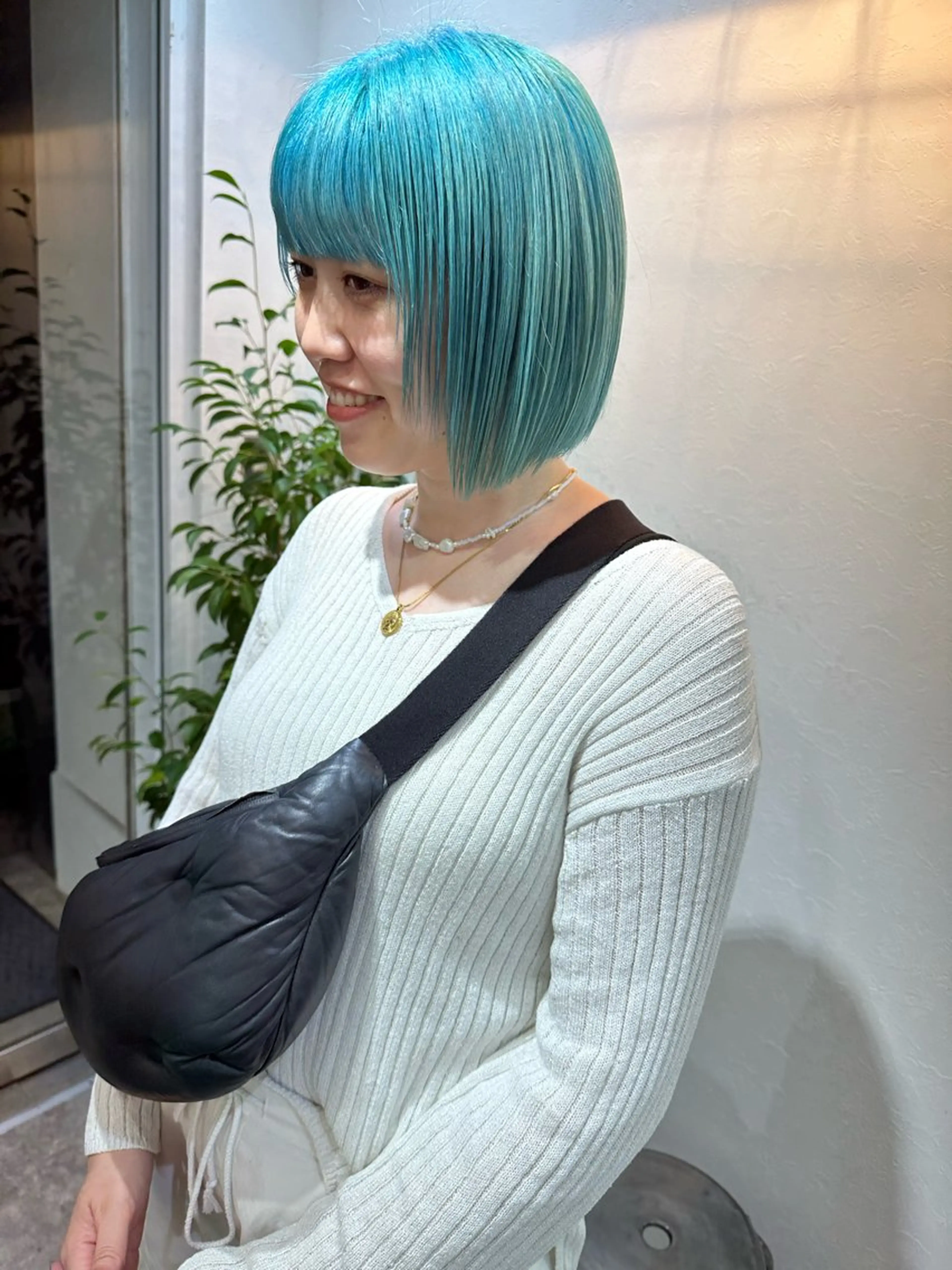 ショート カラー ブリーチ ヘアカラー トリートメント パーマ/透明感カラー /ボブ/吉田一生のヘアスタイル