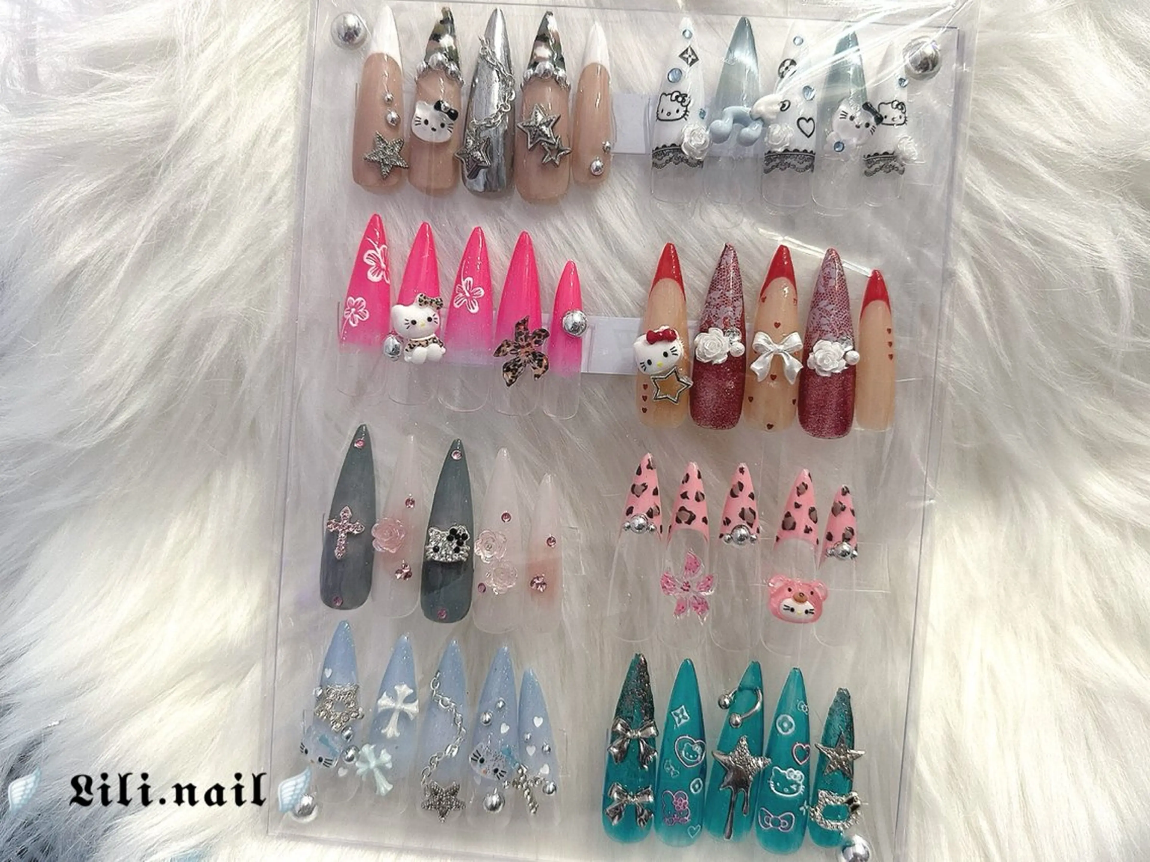 ネイル ハンドネイル lili.nail y2k/長さ出しのネイルデザイン