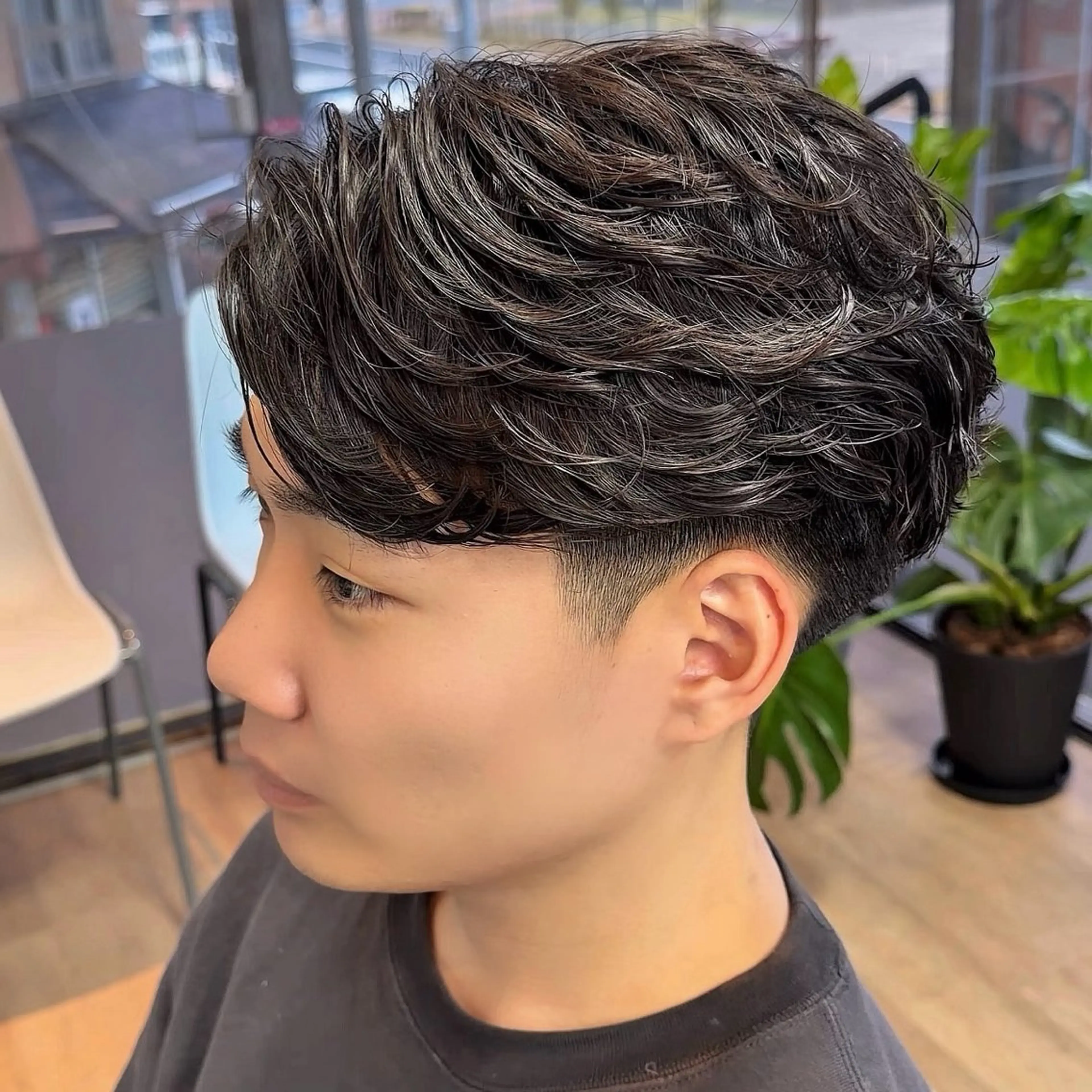 パーマ メンズ フェザーパーマ メンズパーマ カット パーマ メンズパーマ/メンズ カット/たばたよしきのヘアスタイル