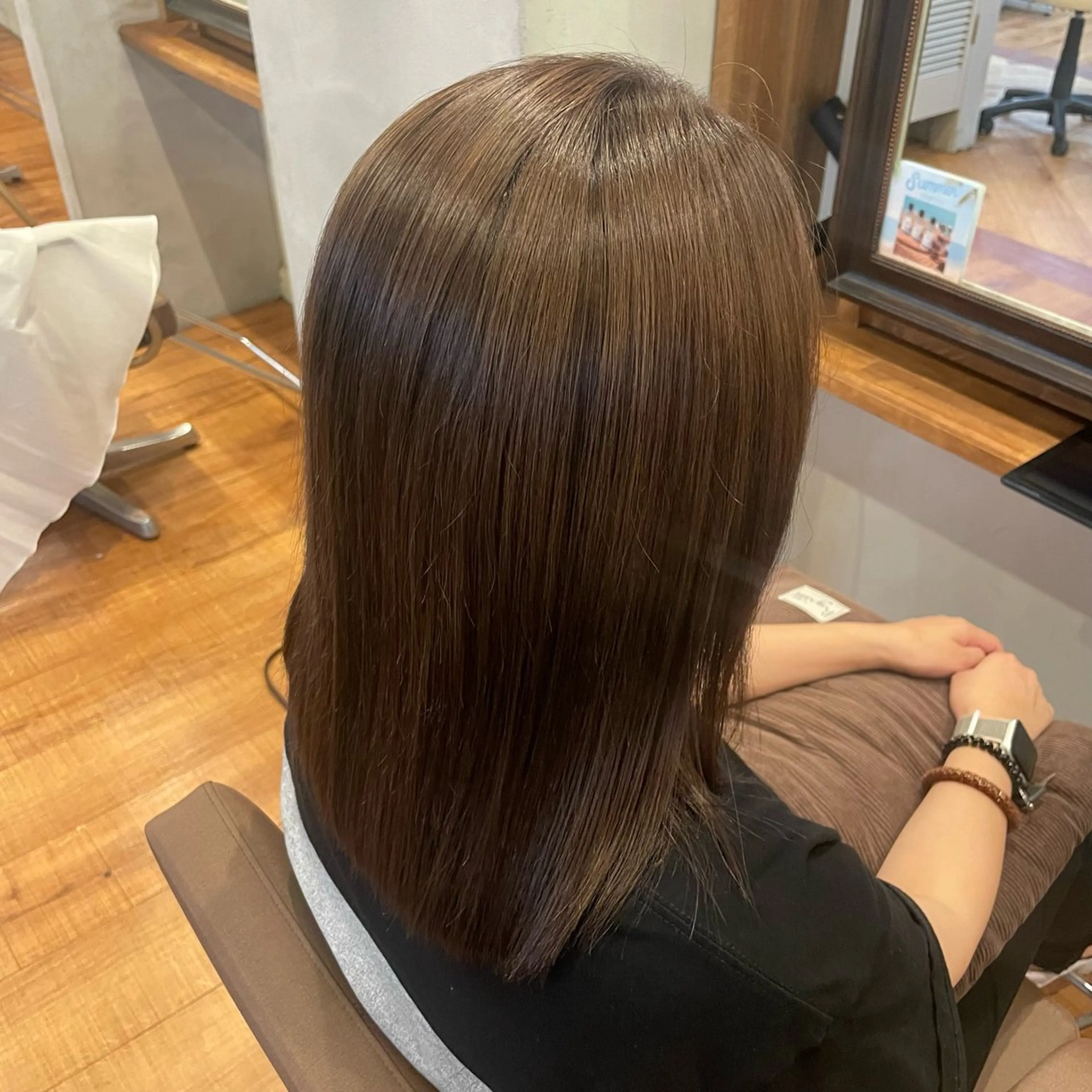 ミディアム 髪質改善/透明感艶 カラー/💎まな💎のヘアスタイル