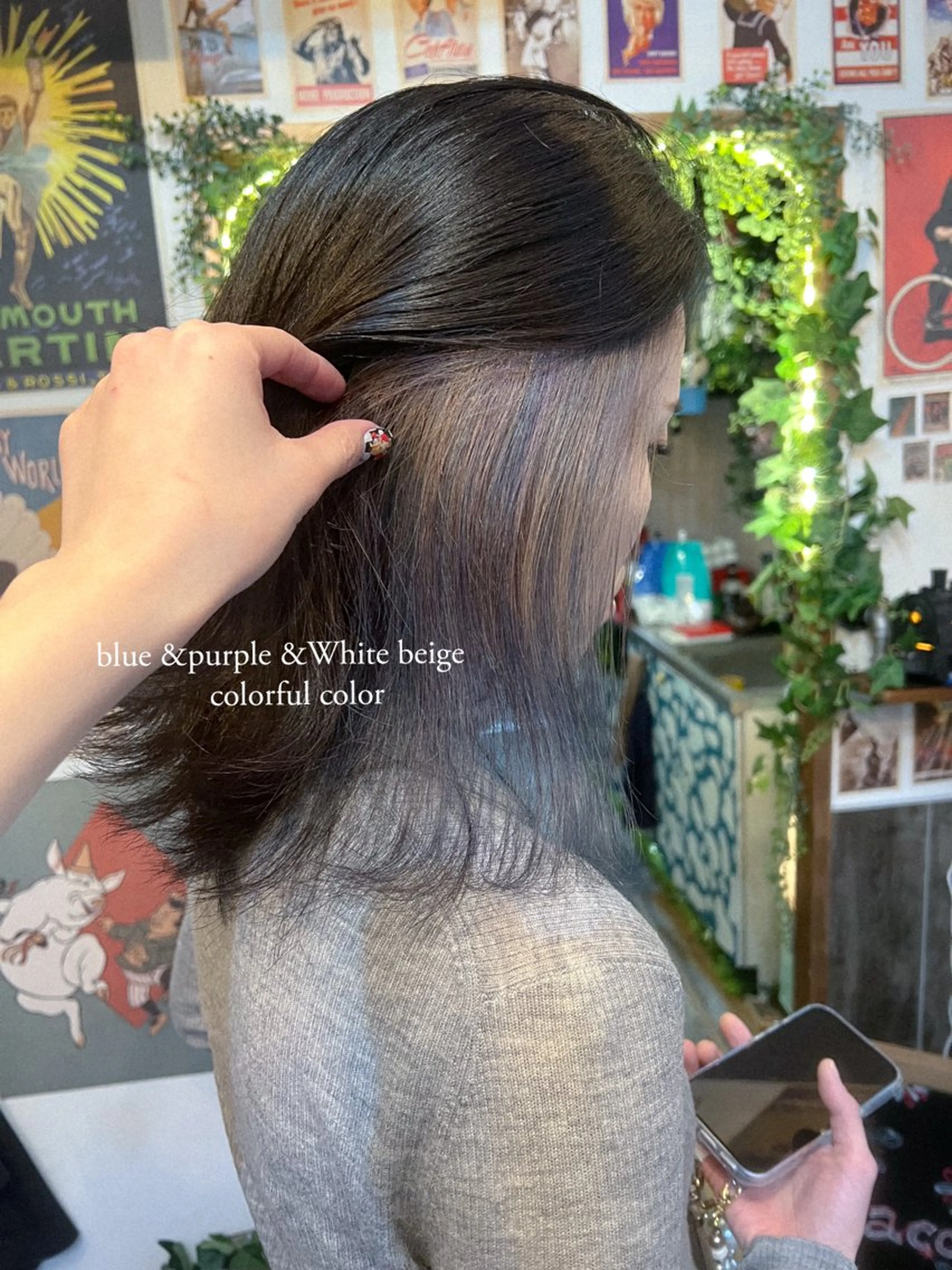 セミロング カラー イヤリングカラー ヘアカラー カラーパティシエ facce🌼ikoのヘアスタイル