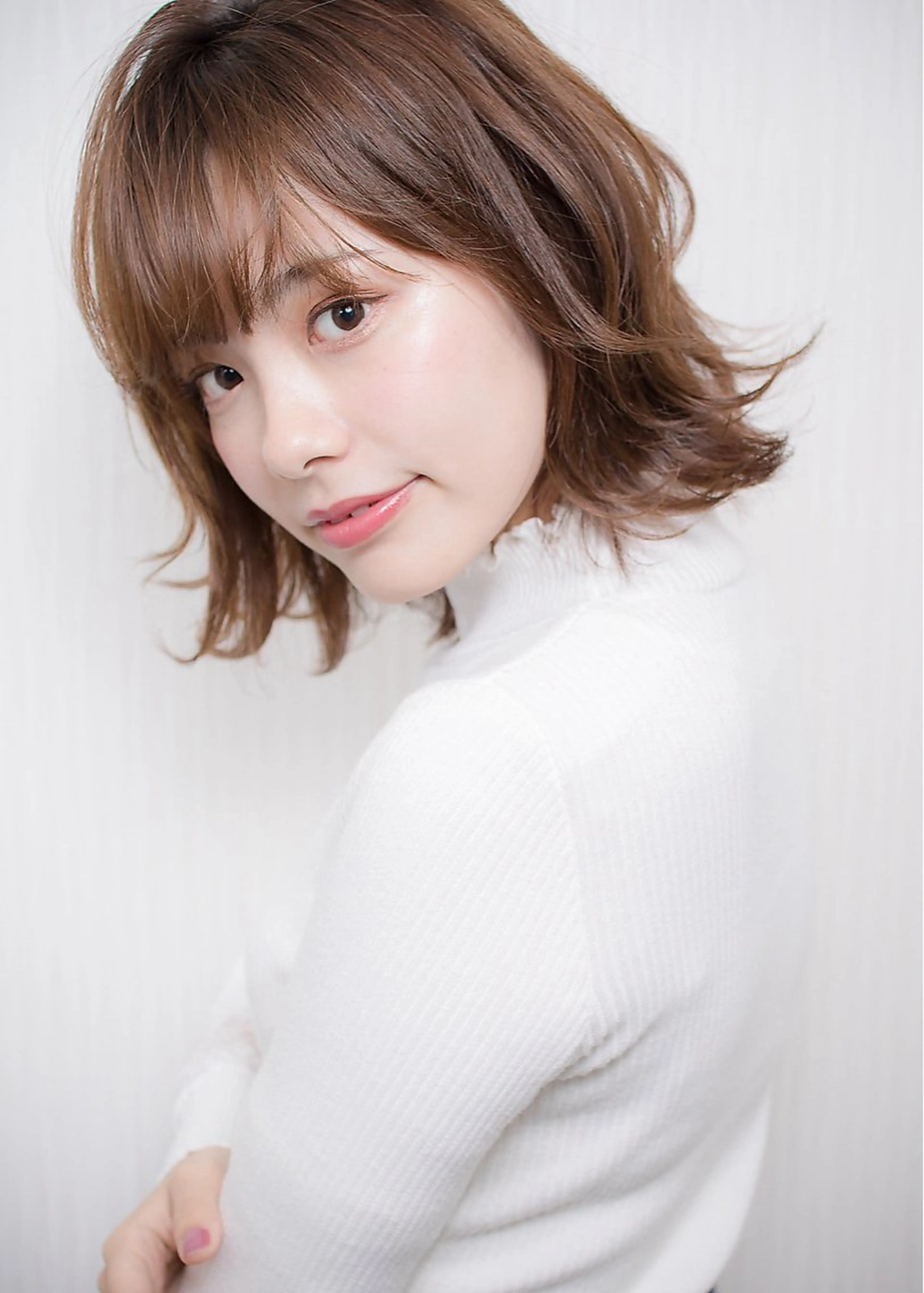 ミディアム 縮毛矯正 片山 森尊のヘアスタイル